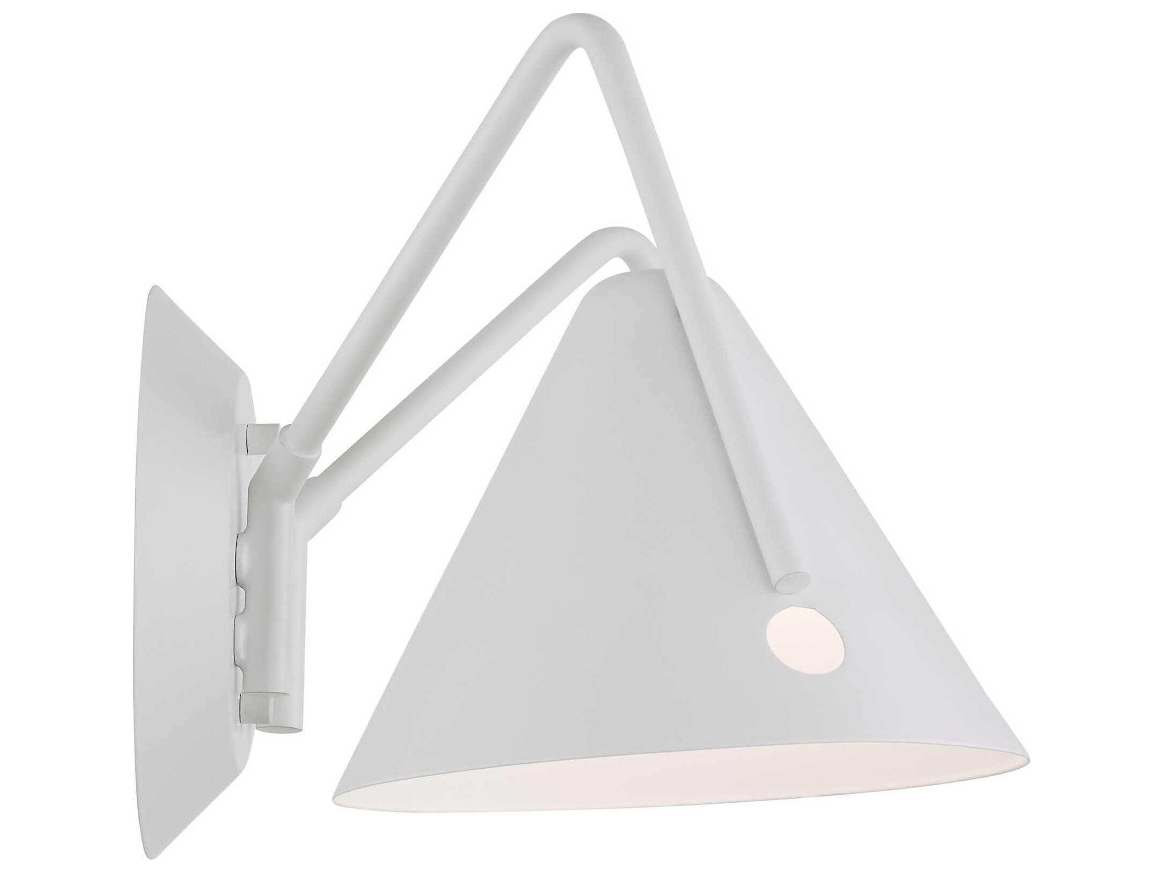 Justice Design Group Zag White Wall Sconce