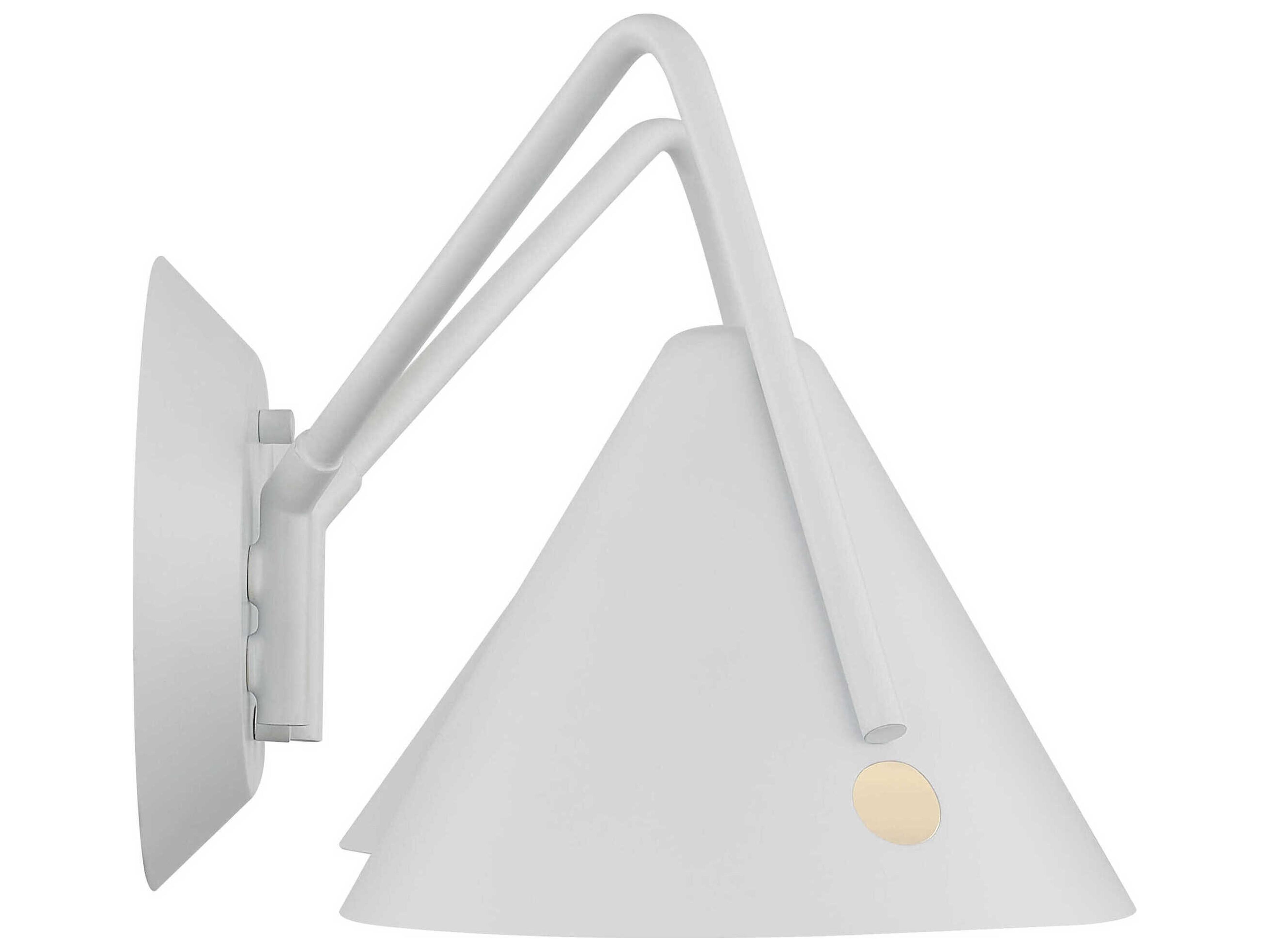 Justice Design Group Zag White Wall Sconce