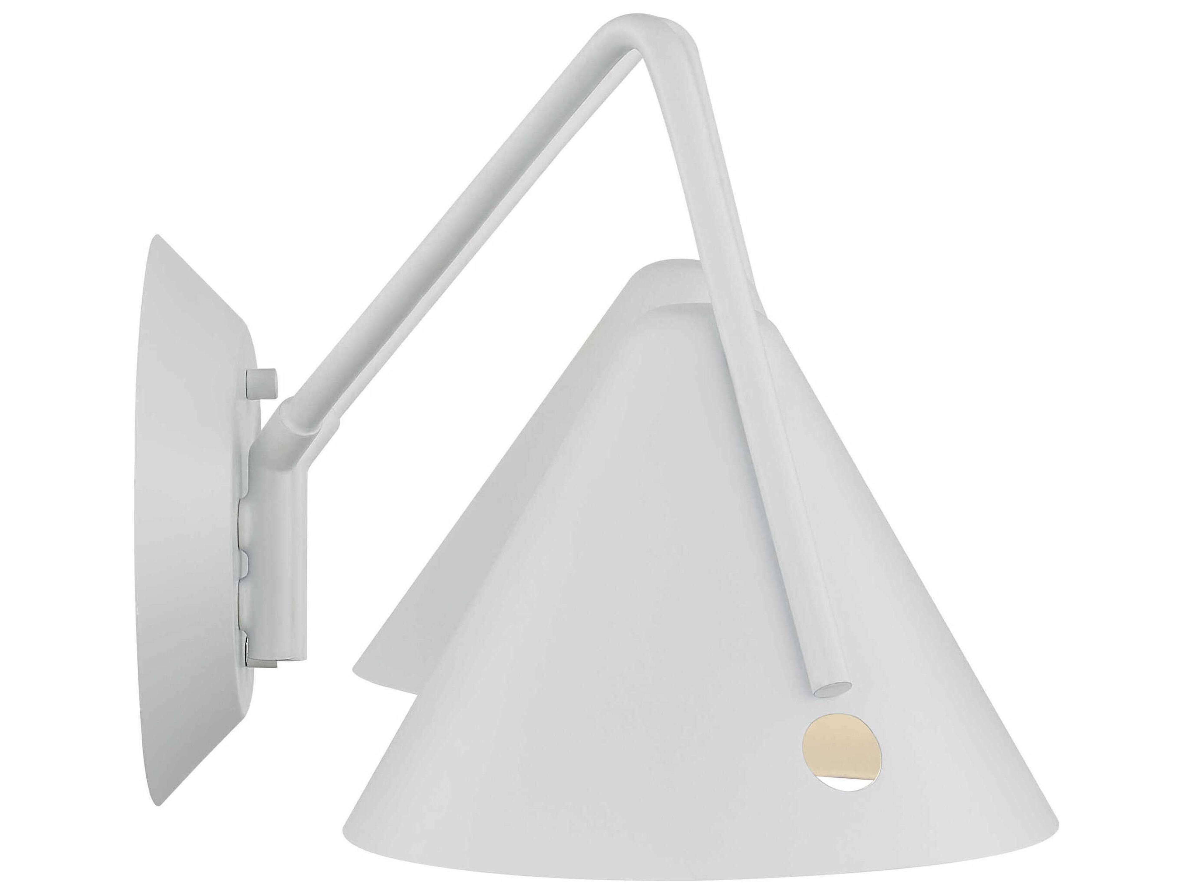 Justice Design Group Zag White Wall Sconce