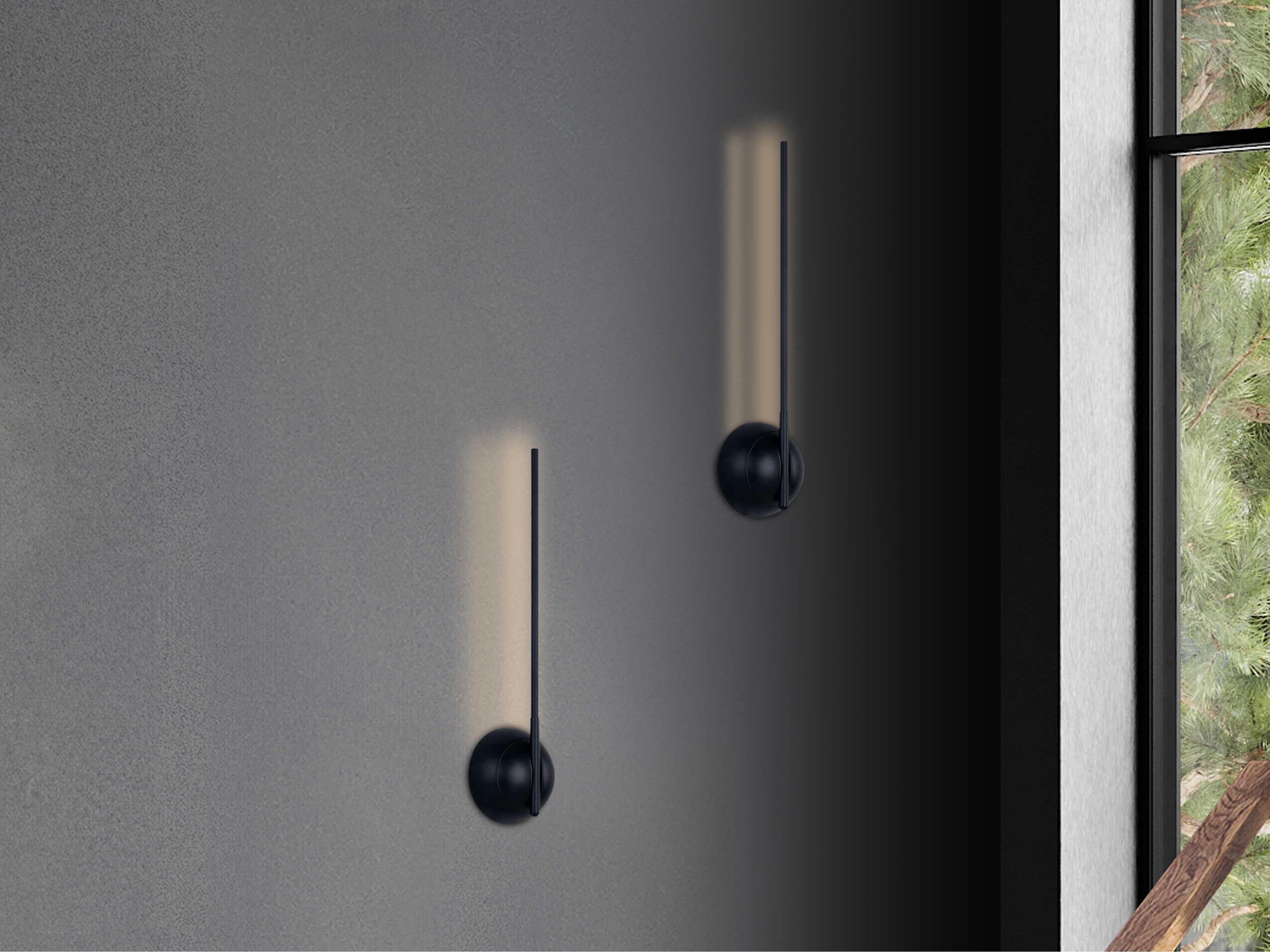 Justice Design Group Varna Matte Black Wall Sconce