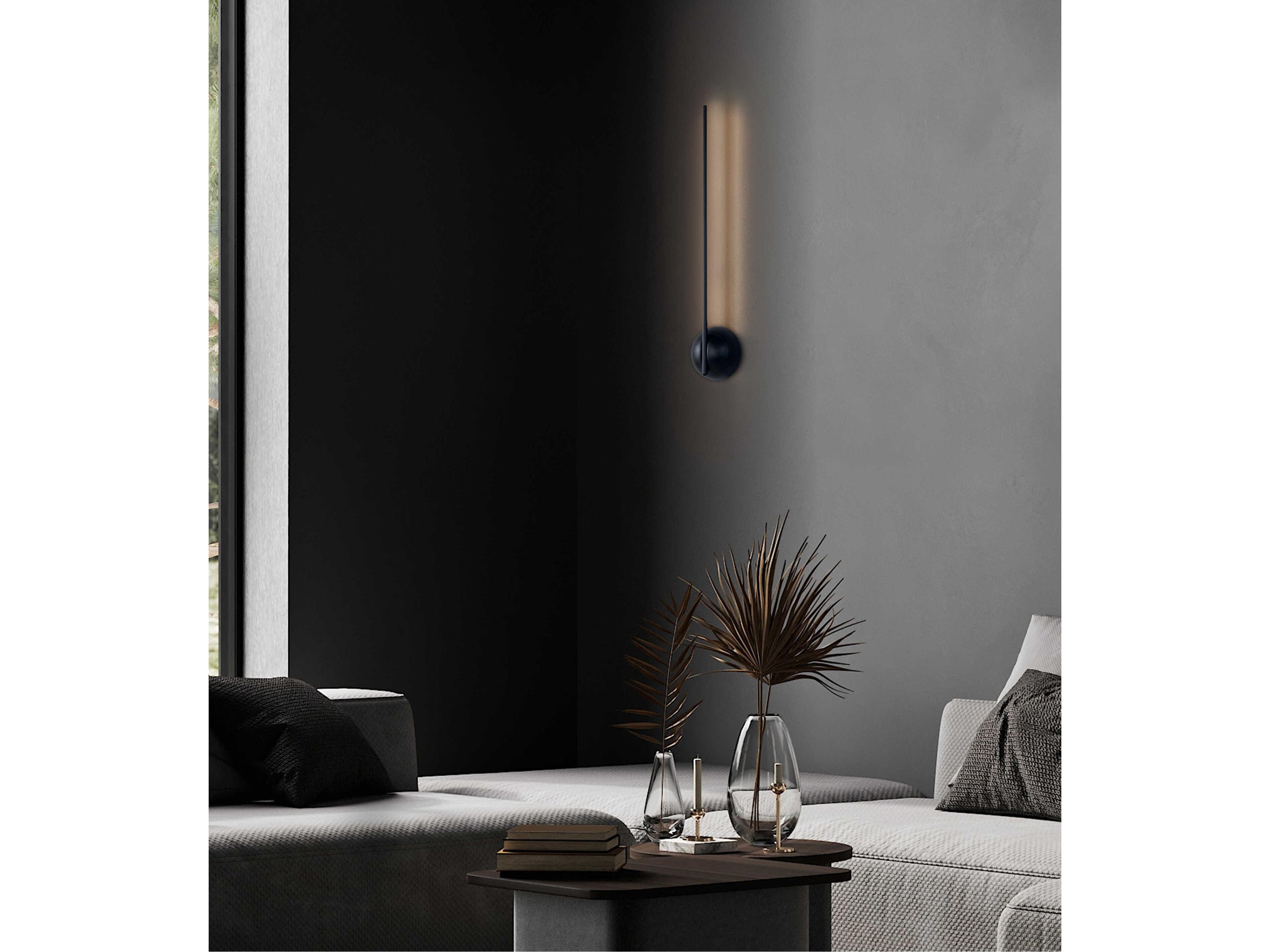 Justice Design Group Varna Matte Black Wall Sconce