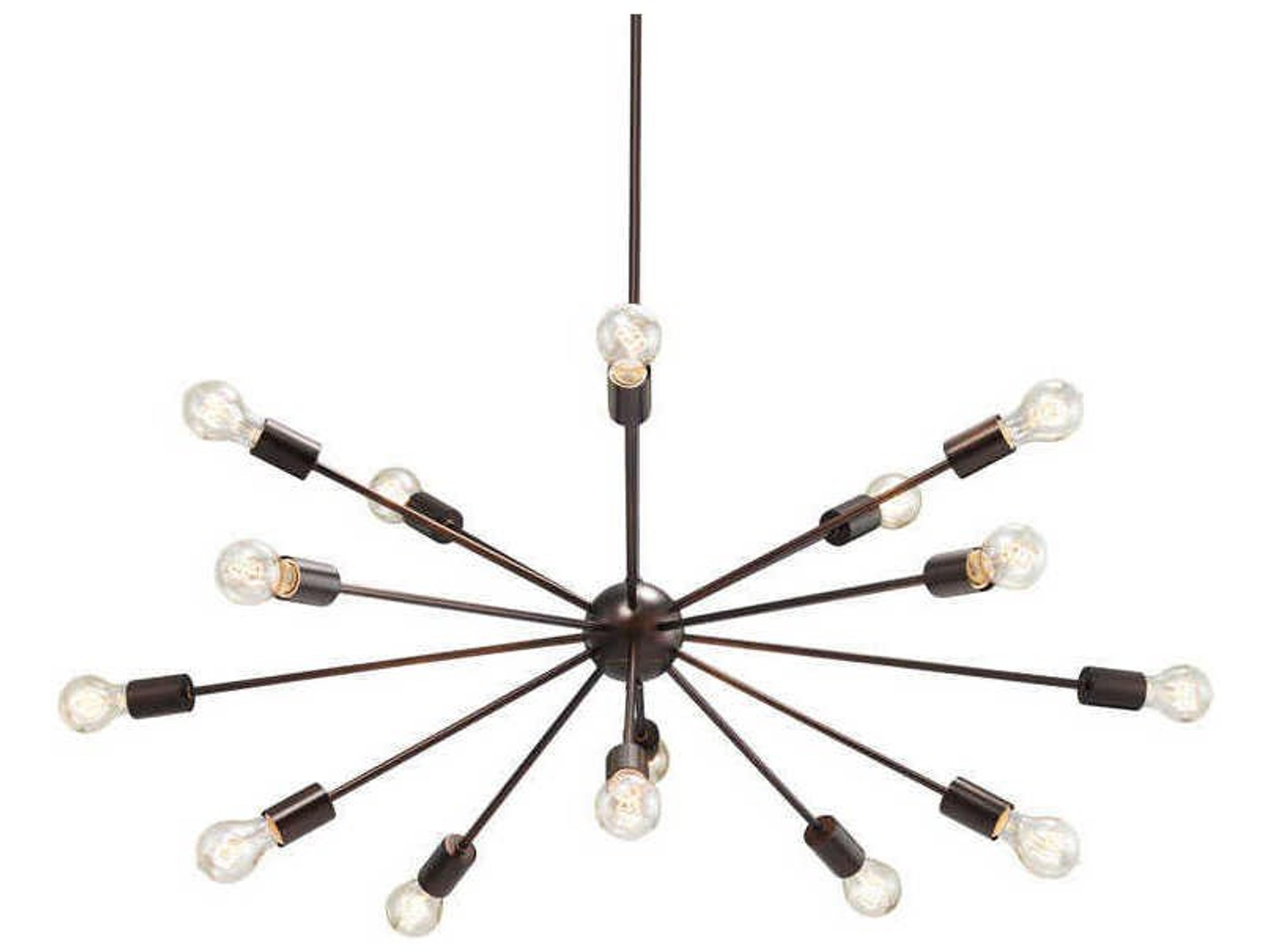15-Light Bronze Sputnik Pendant