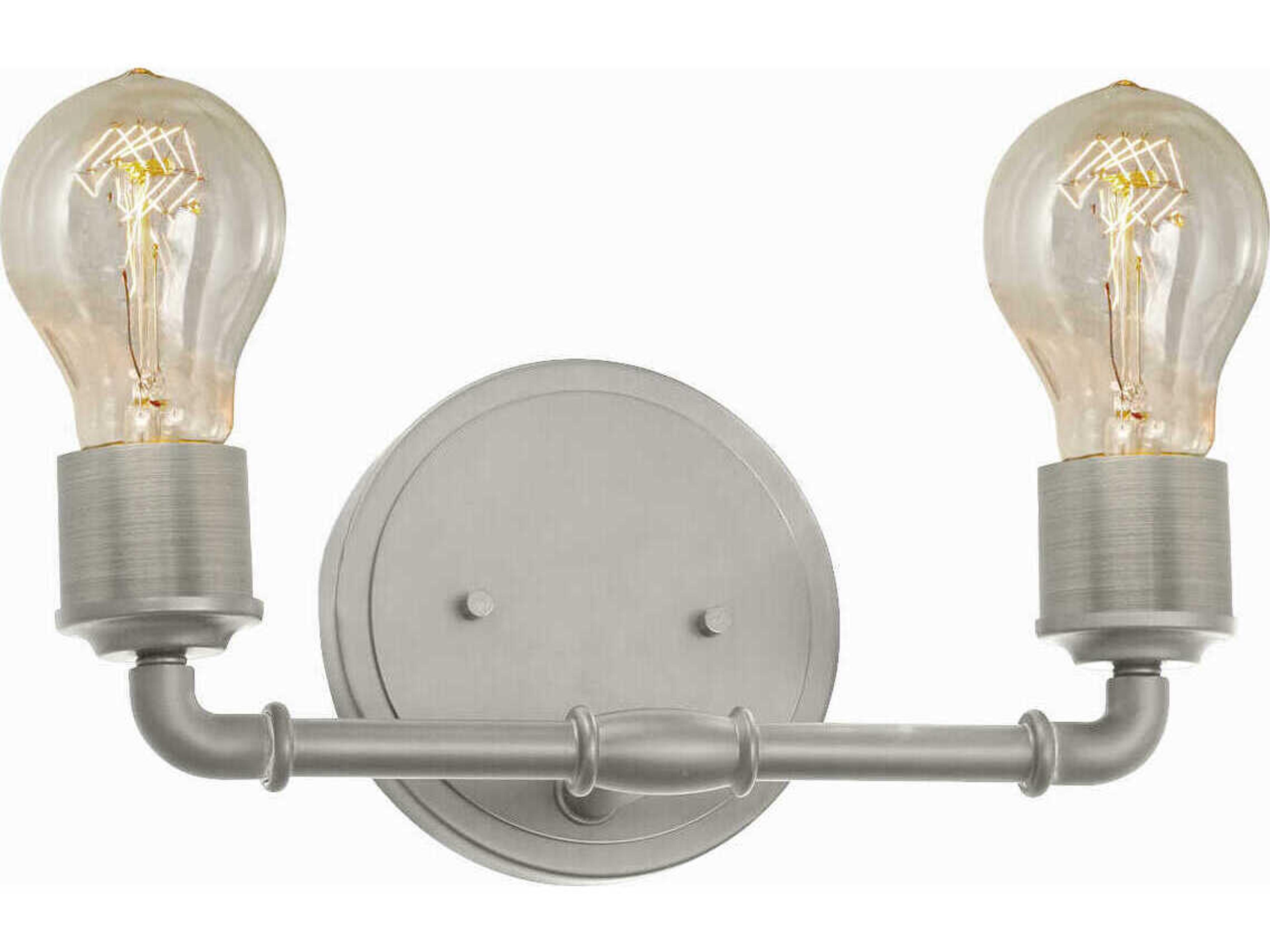 2-Light Nickel Vanity Light
