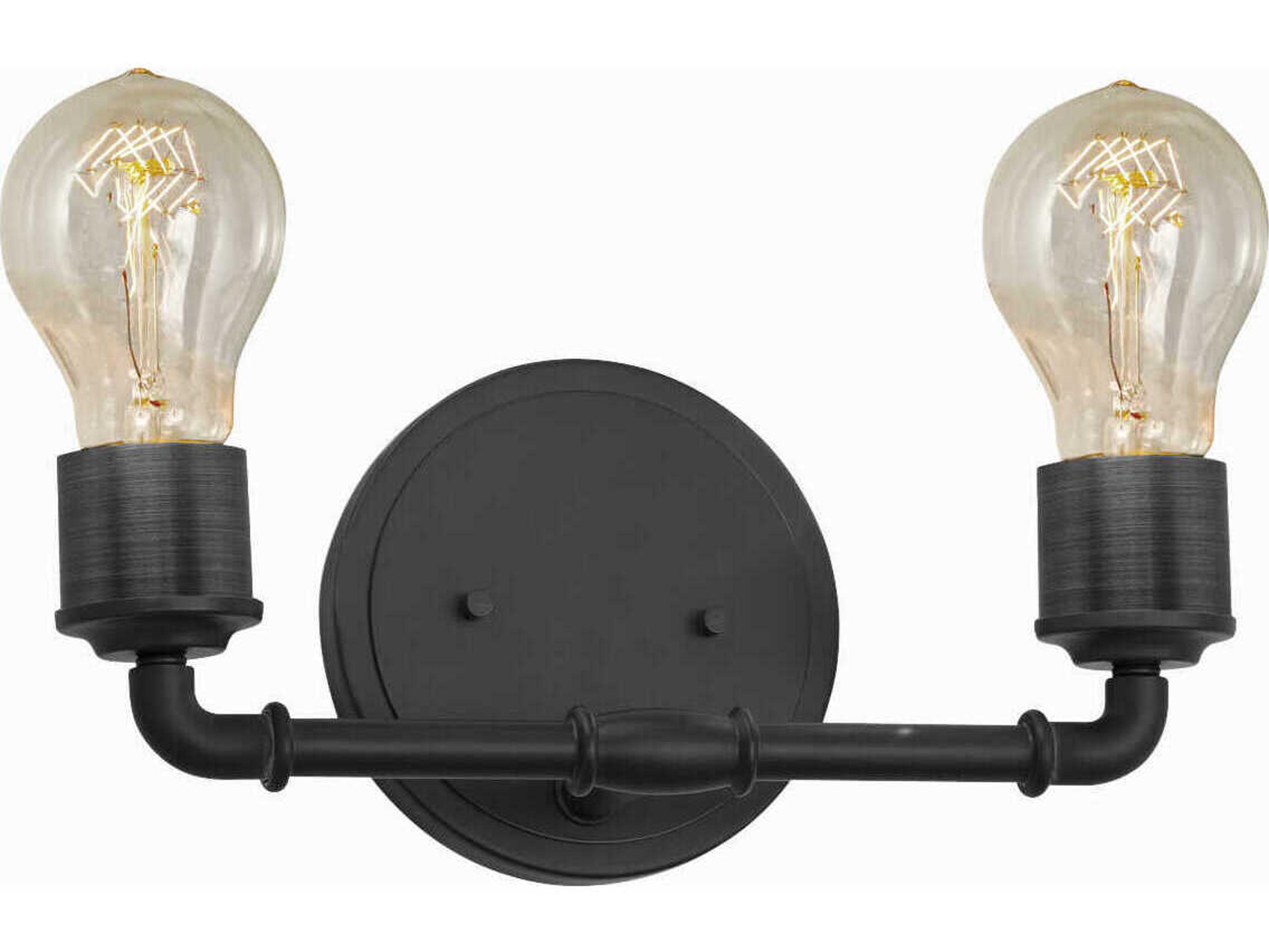 Justice Design Group 2-Light Nickel Vanity Light