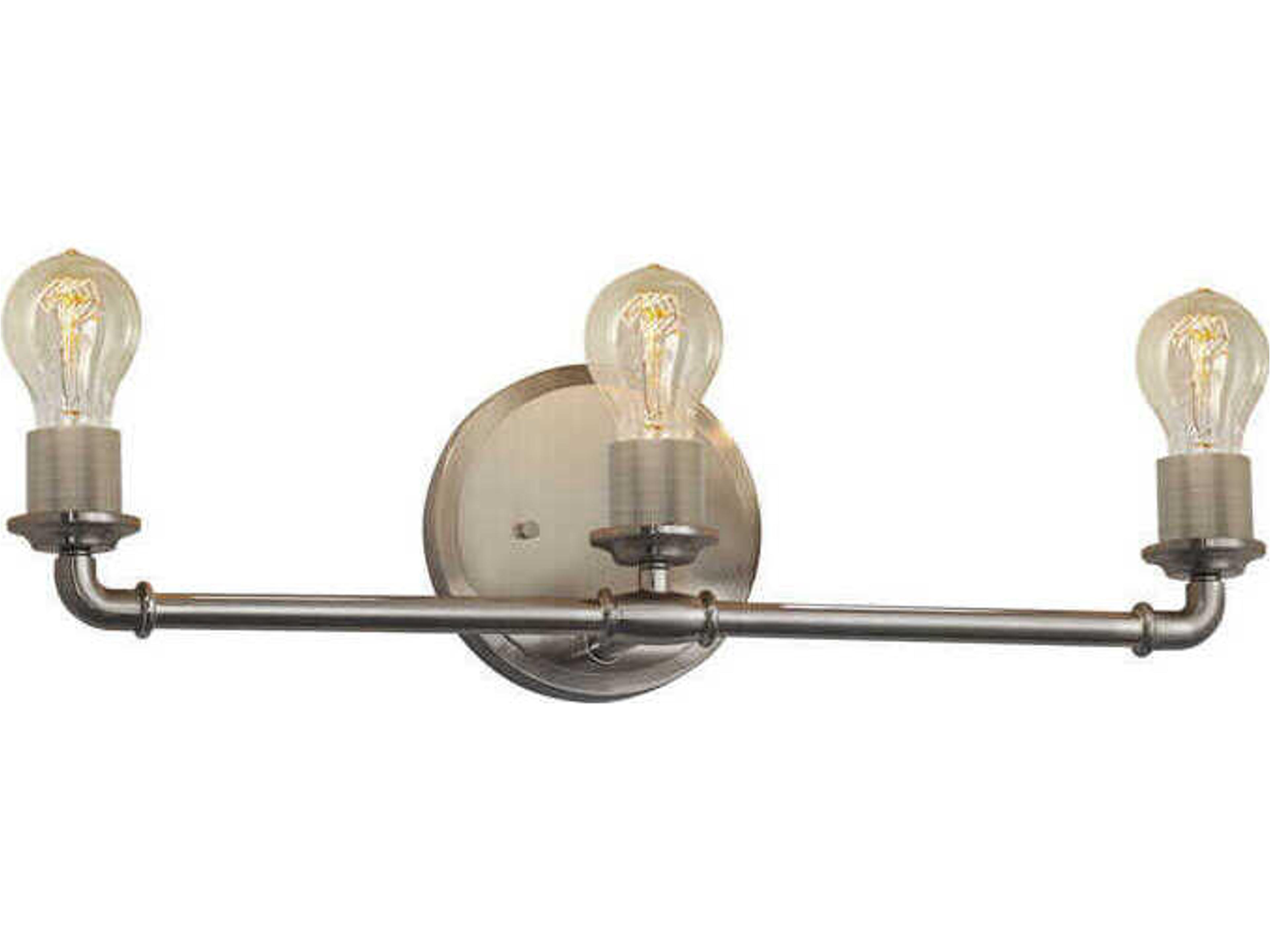 Justice Design Group 3-Light Chrome Vanity Light