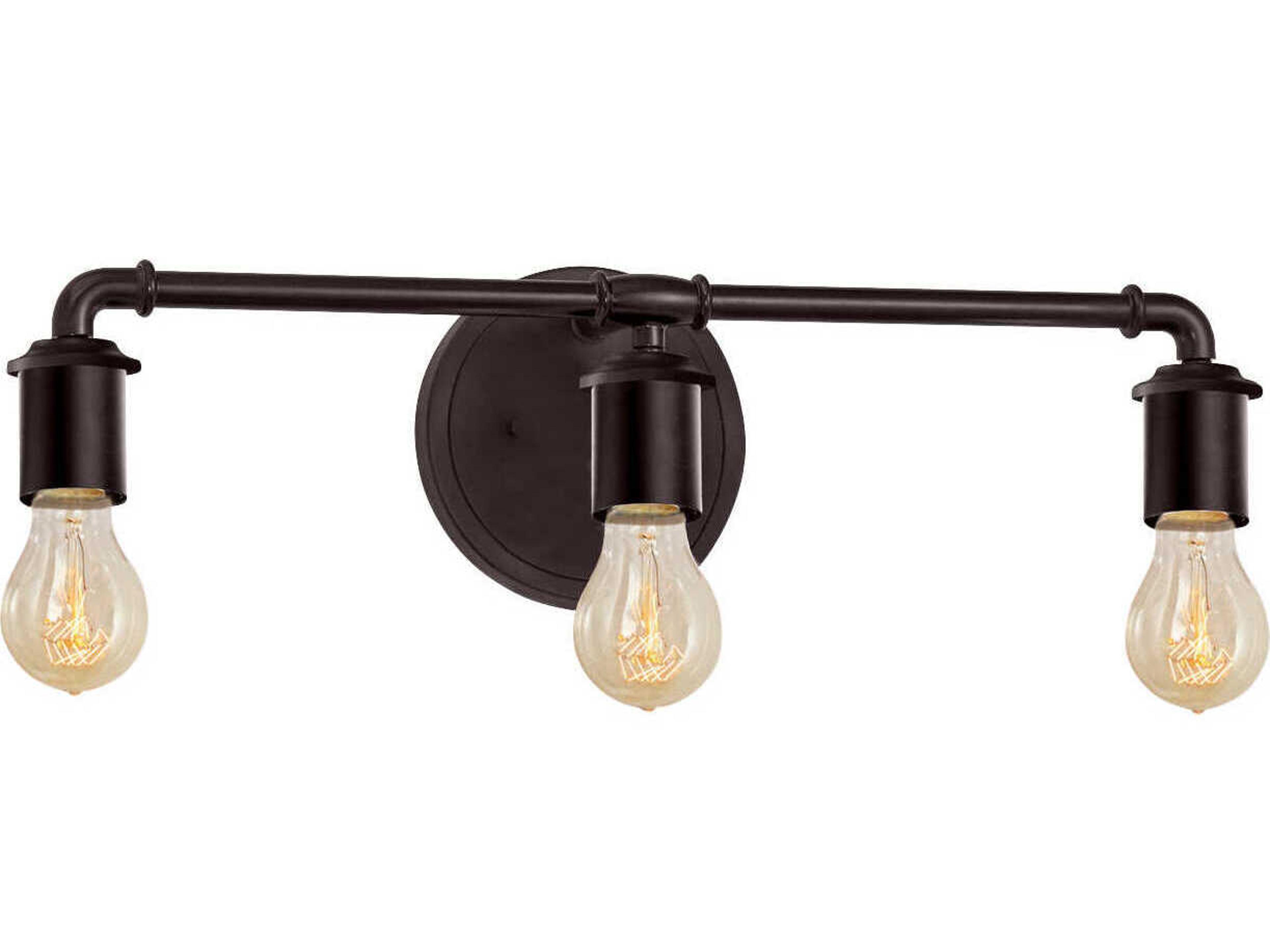 Justice Design Group 3-Light Chrome Vanity Light