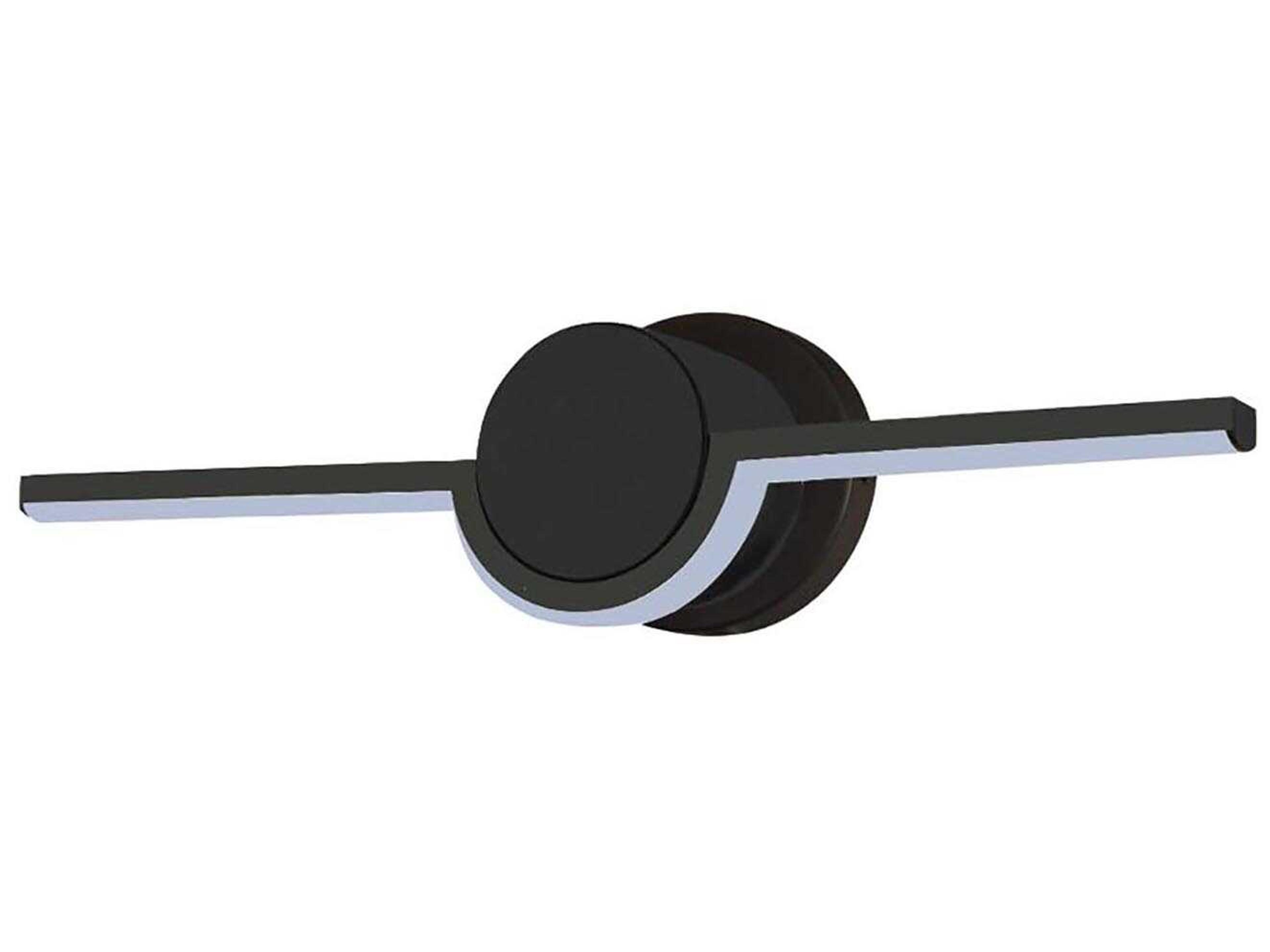 Justice Design Group Matte Black LED Vanity Light