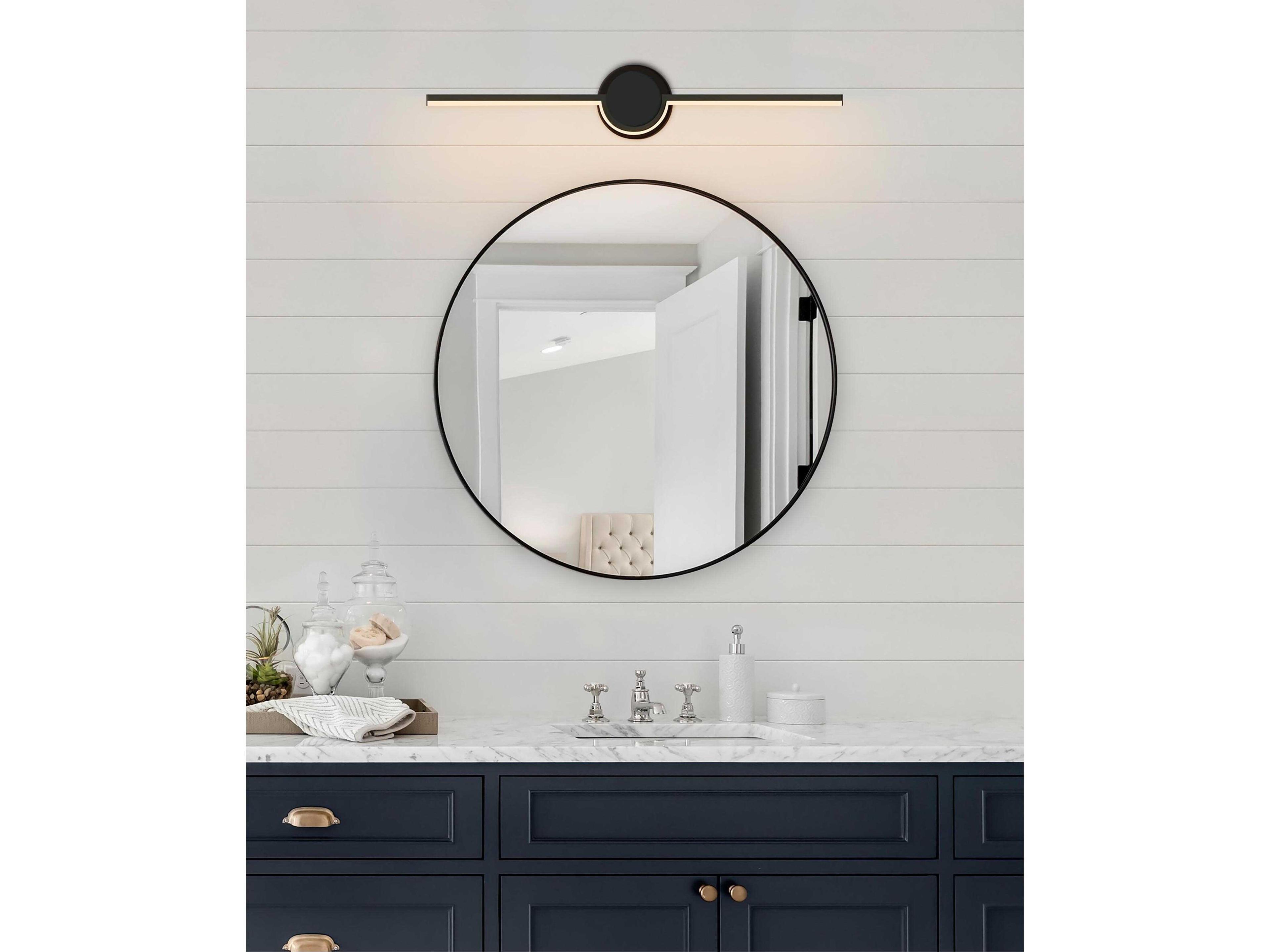 Justice Design Group Matte Black LED Vanity Light