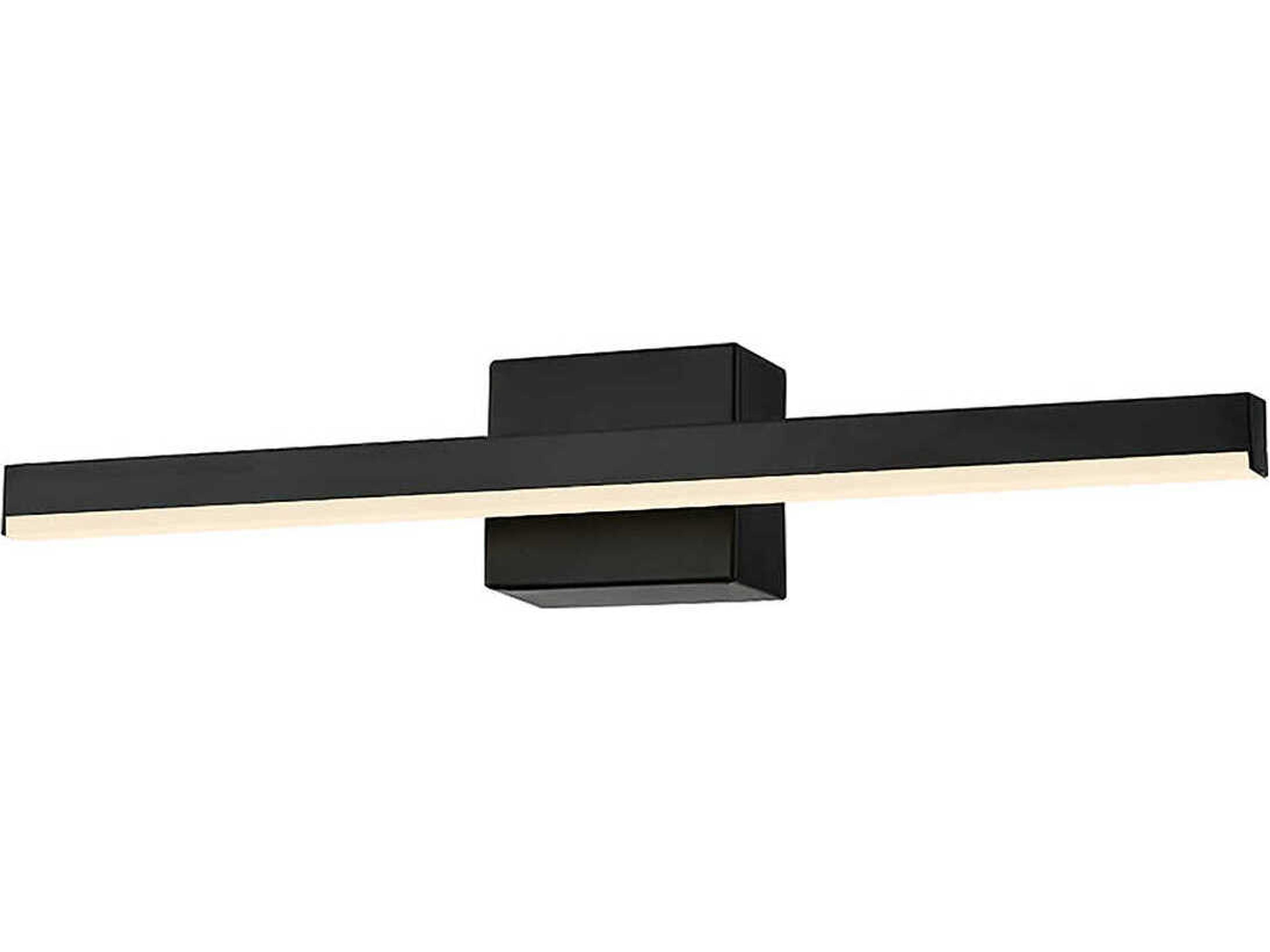 Matte Black LED Vanity Light