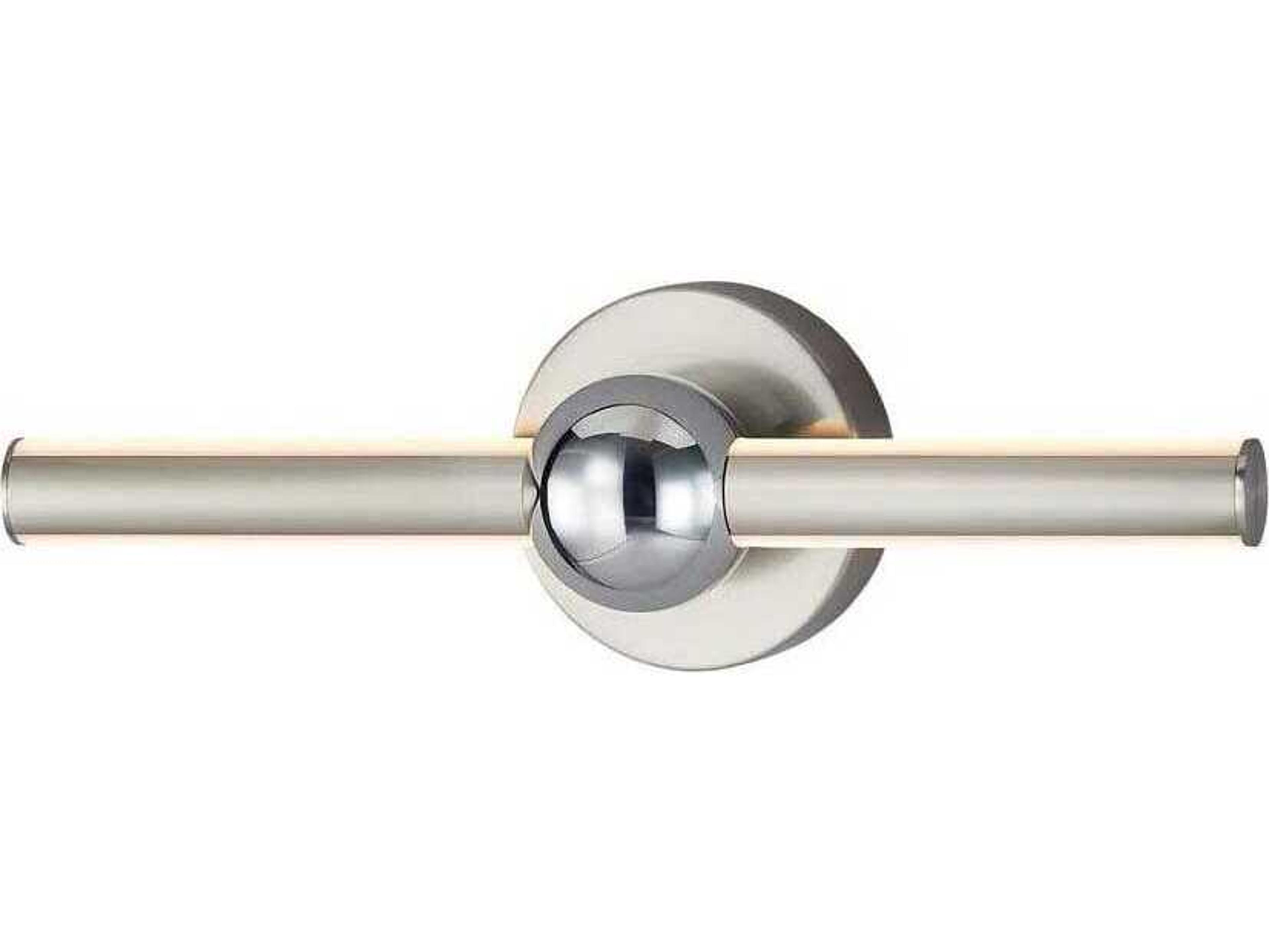 Justice Design Group Brushed Nickel Chrome LED Vanity Light