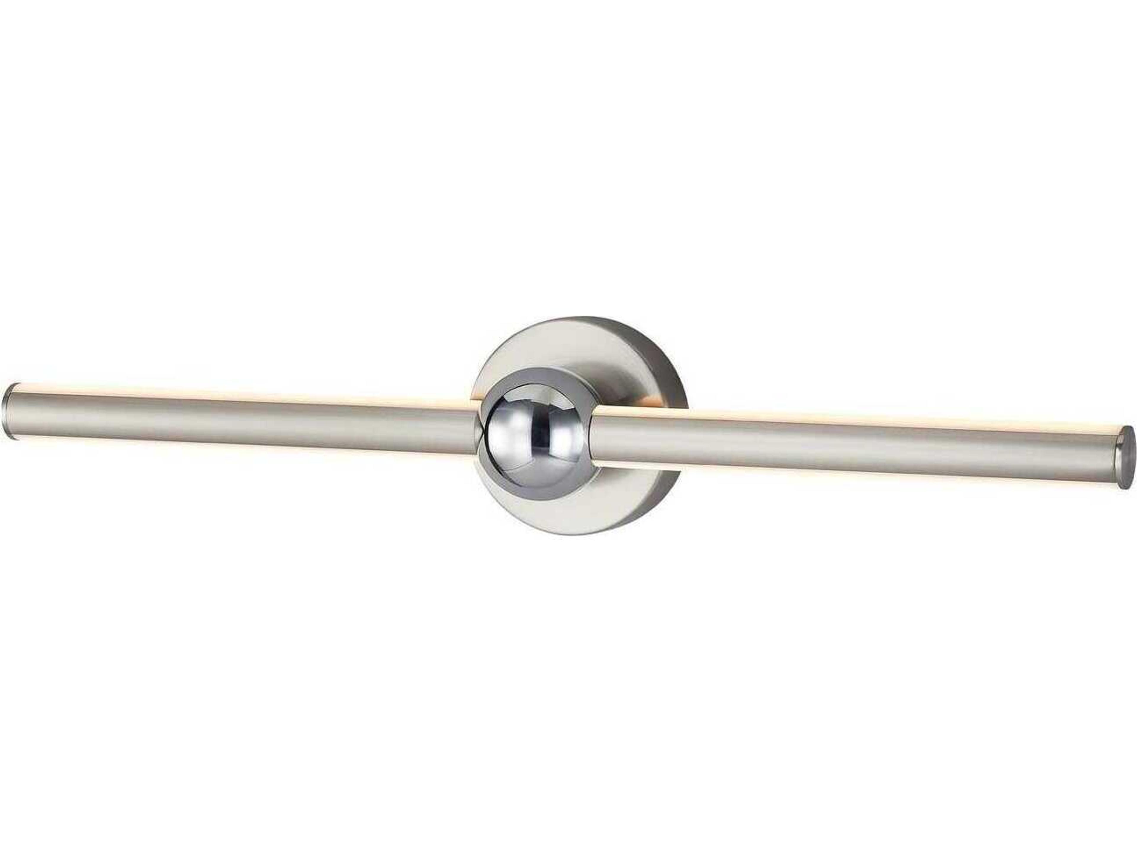 Brushed Nickel Chrome LED Vanity Light