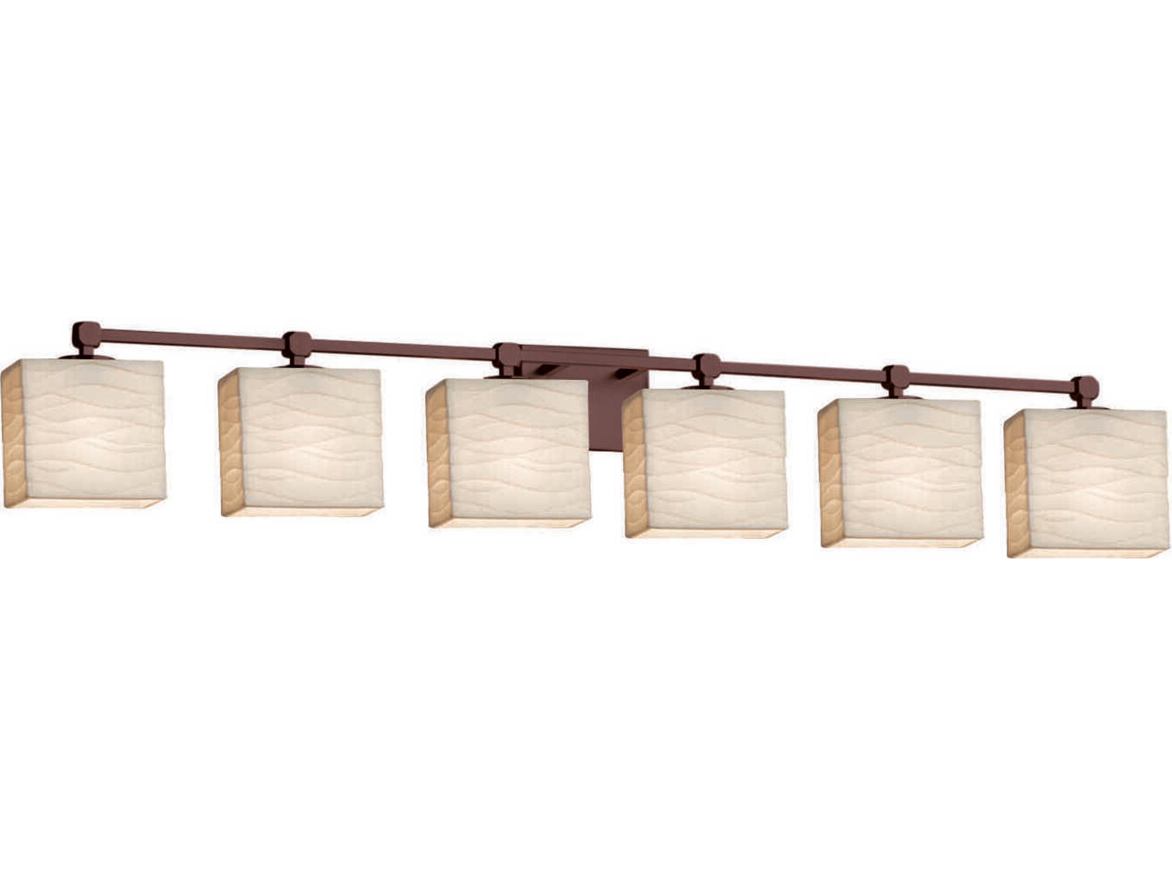 Porcelina 6-Light Black Vanity Light