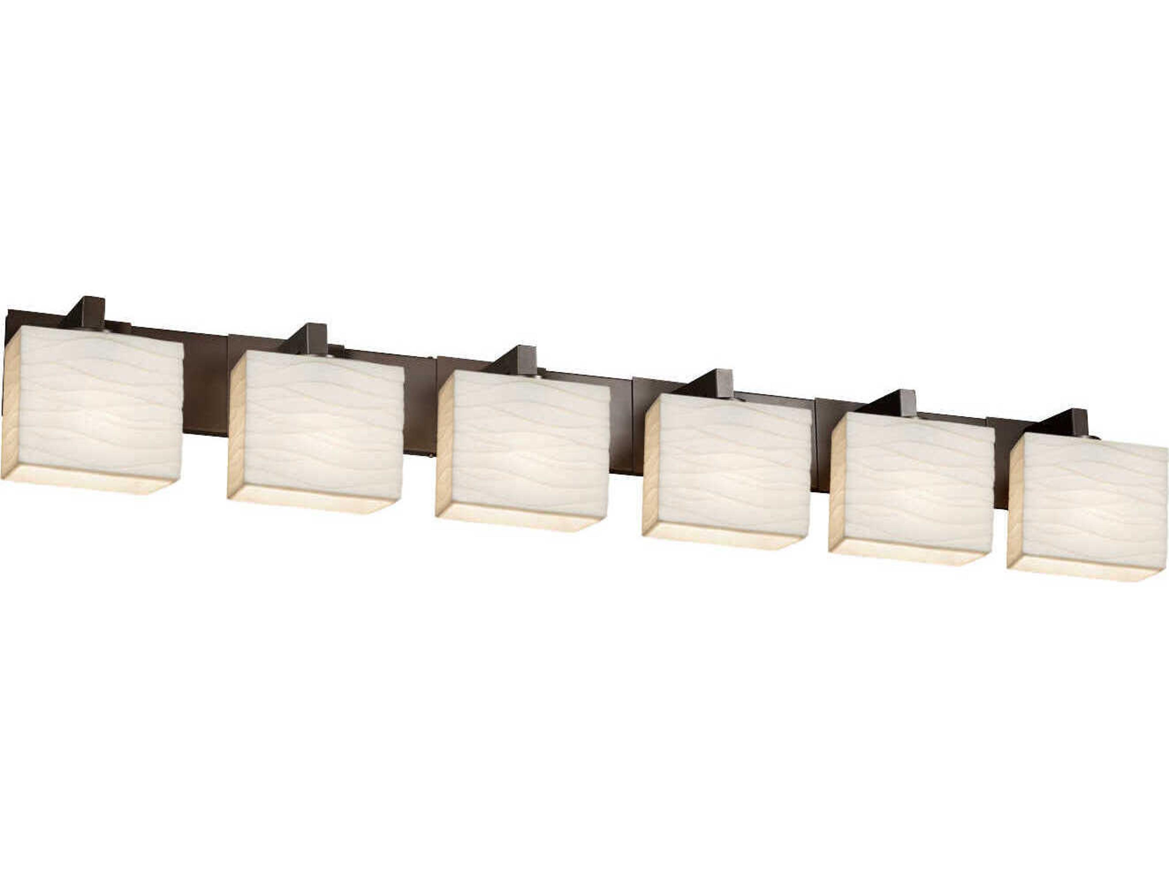 Porcelina 6-Light Nickel Vanity Light