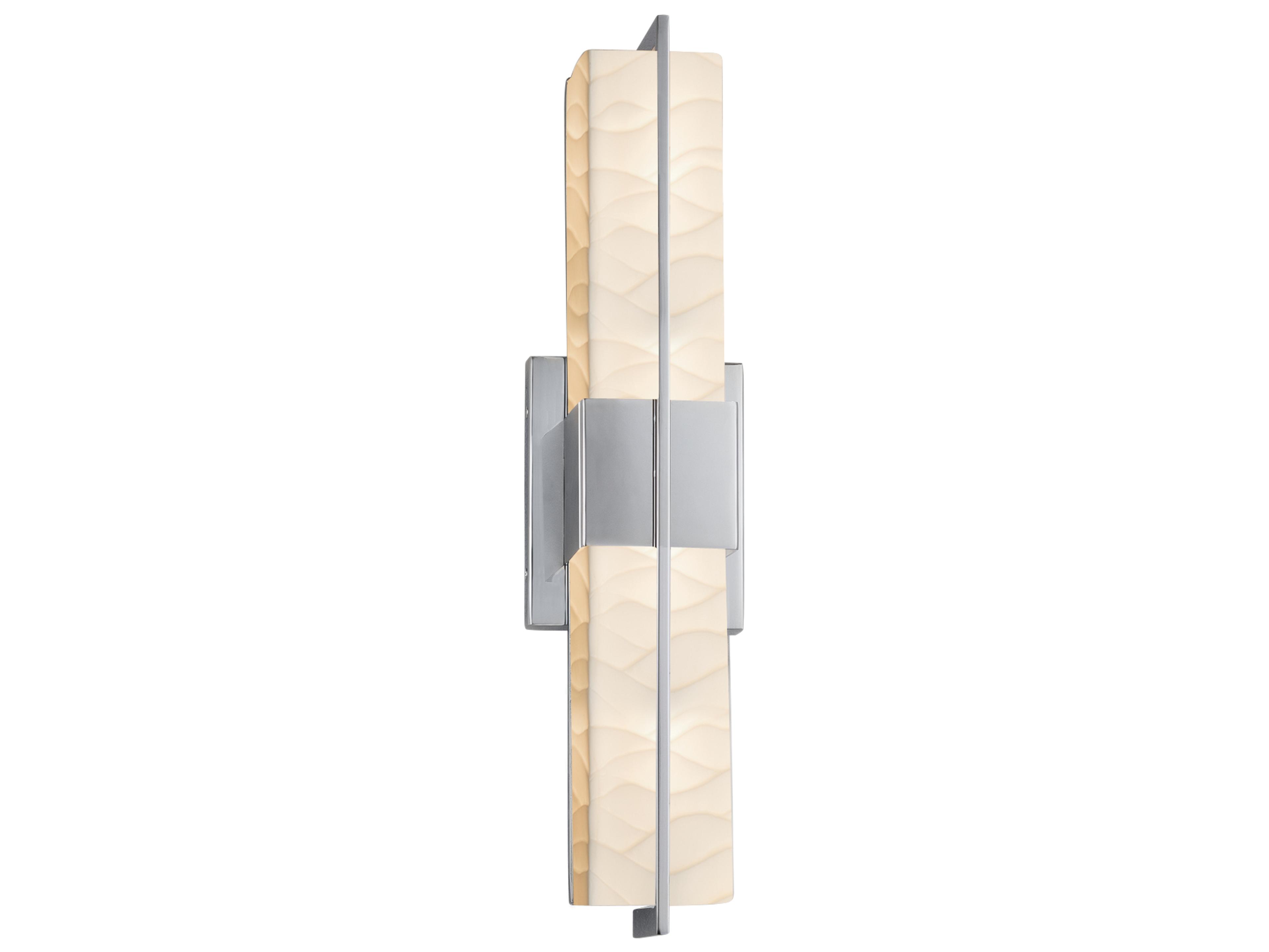 Justice Design Group Porcelina Nickel LED Wall Sconce