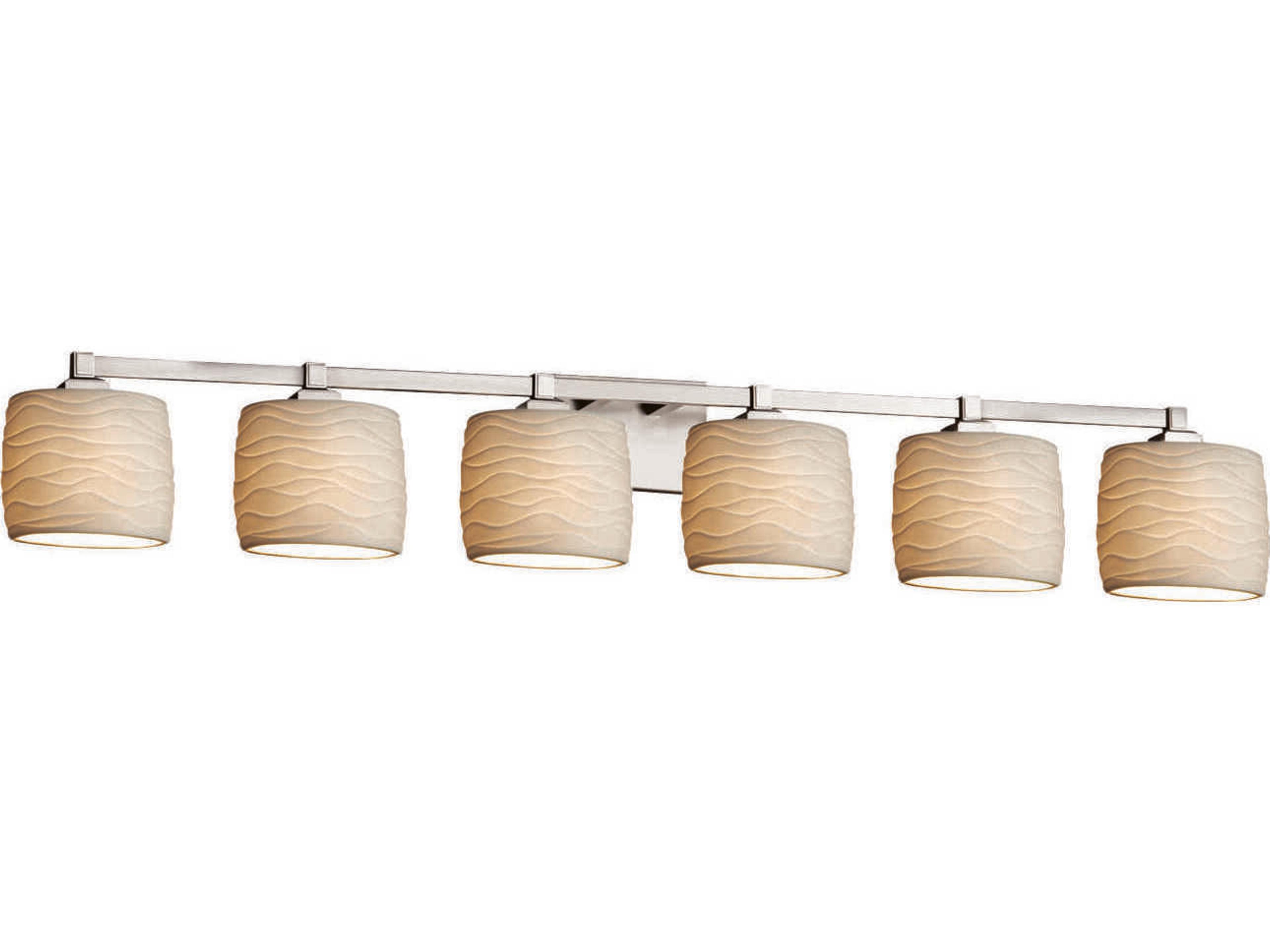 Limoges 6-Light Nickel Vanity Light