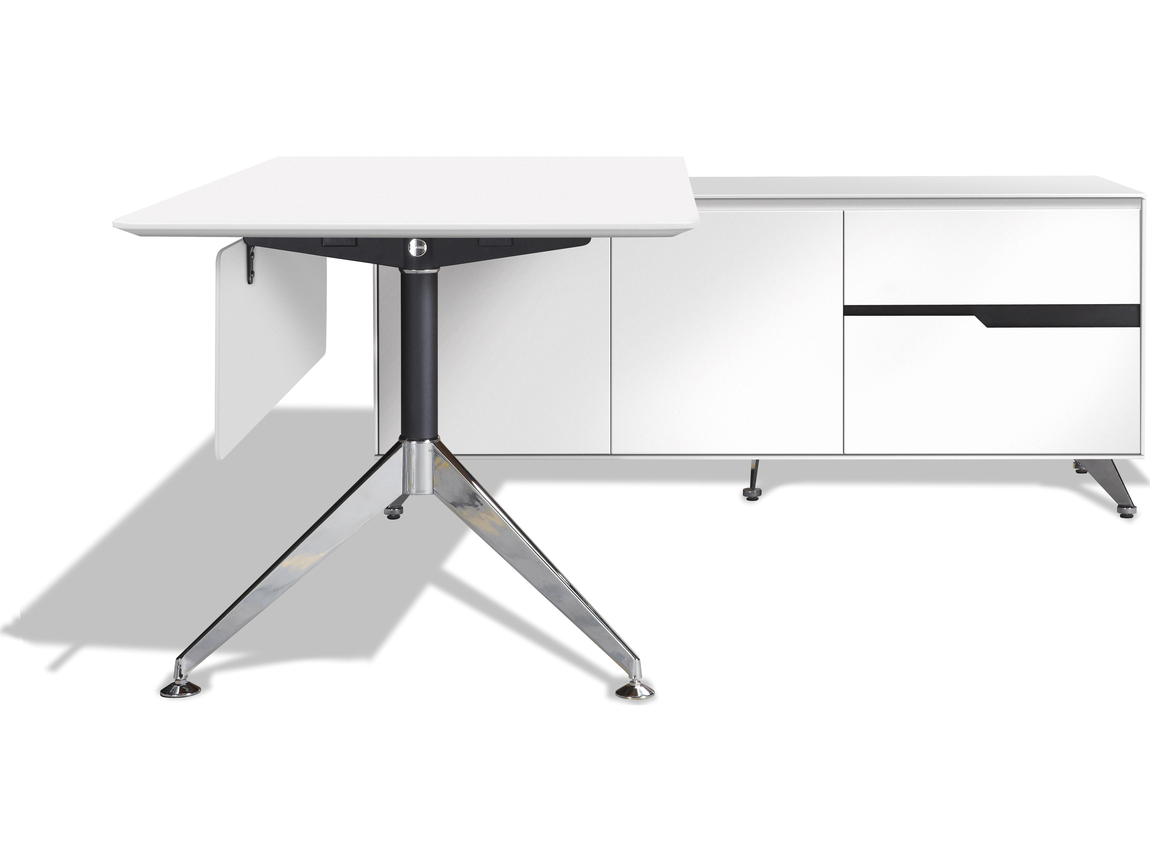 White L-Shaped Desk