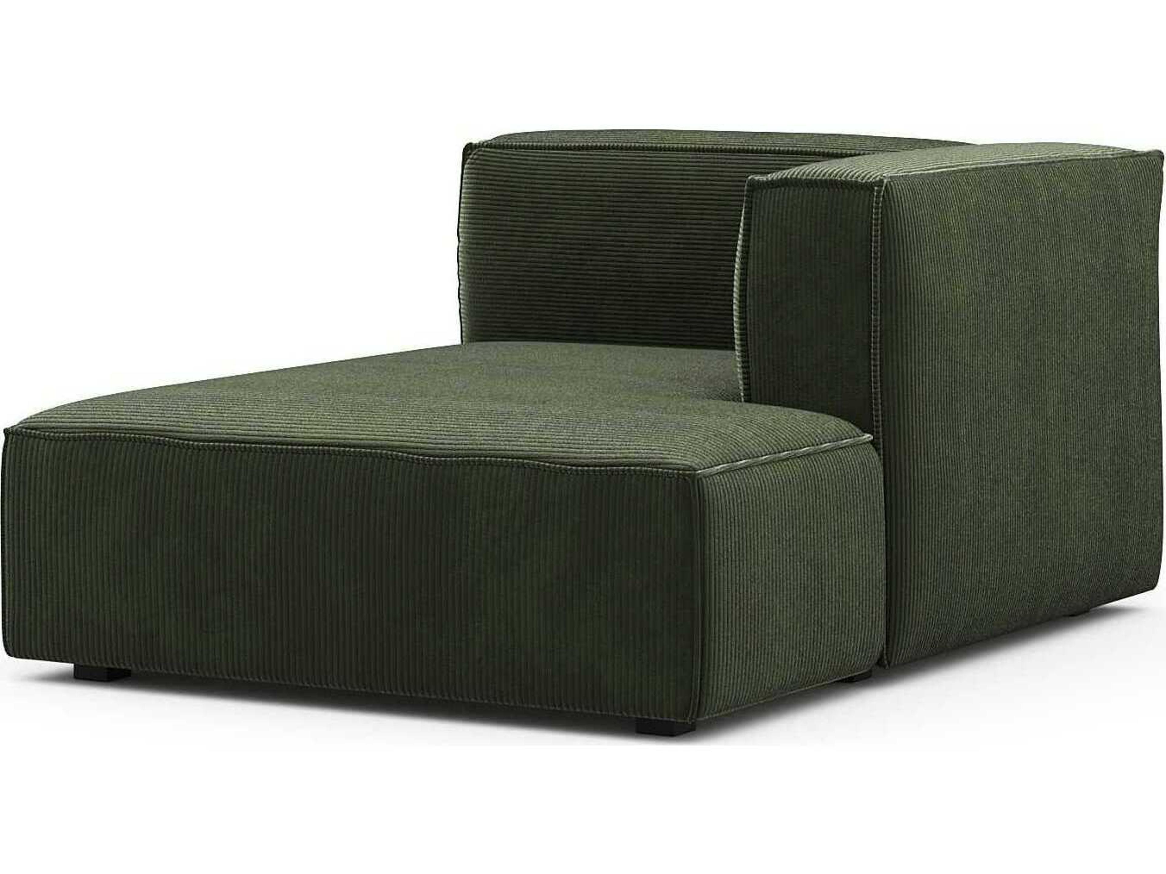 Beacon Olive Green Upholstered Chaise