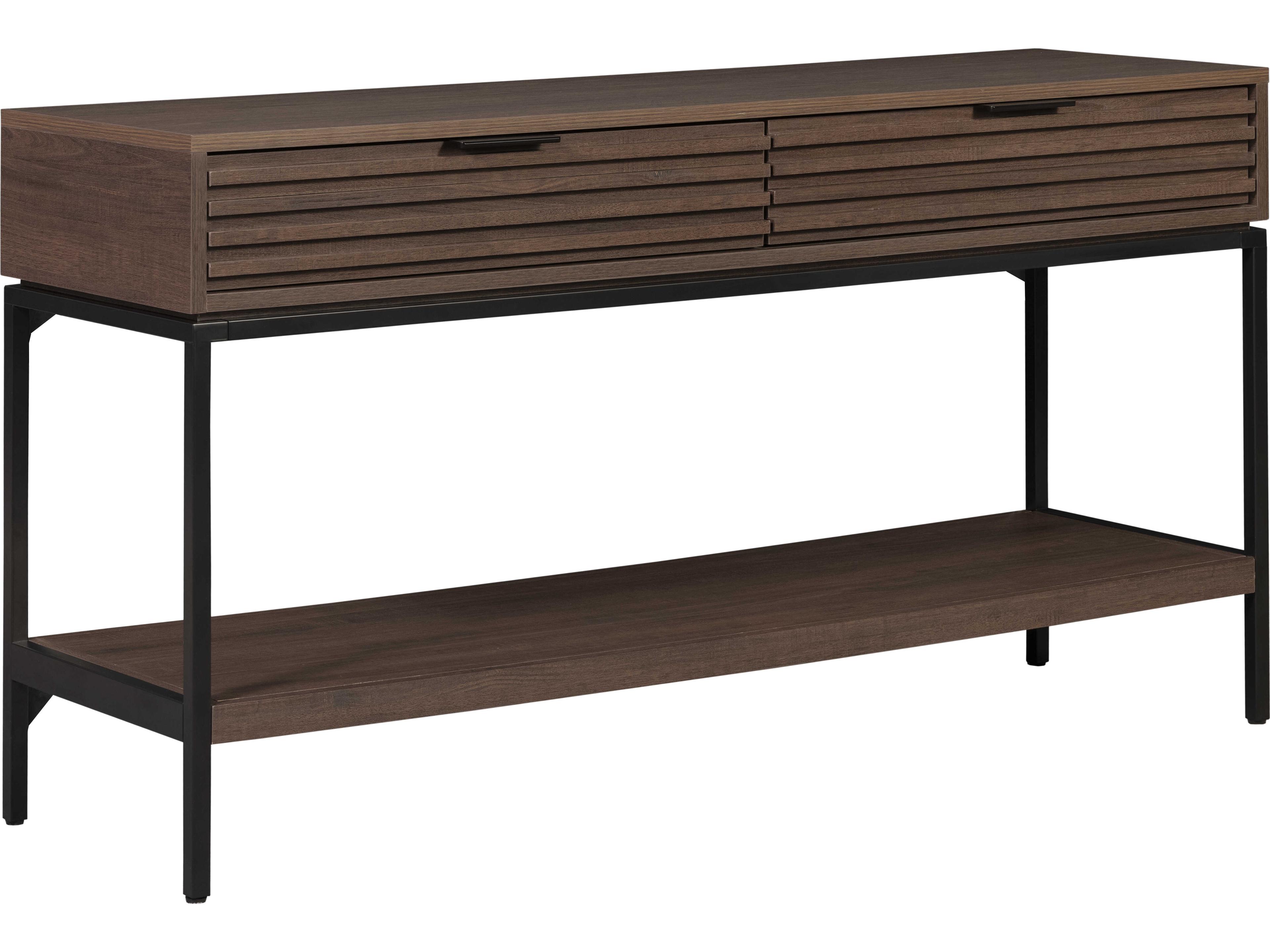 Bisana Rectangular Wood Brown Console Table
