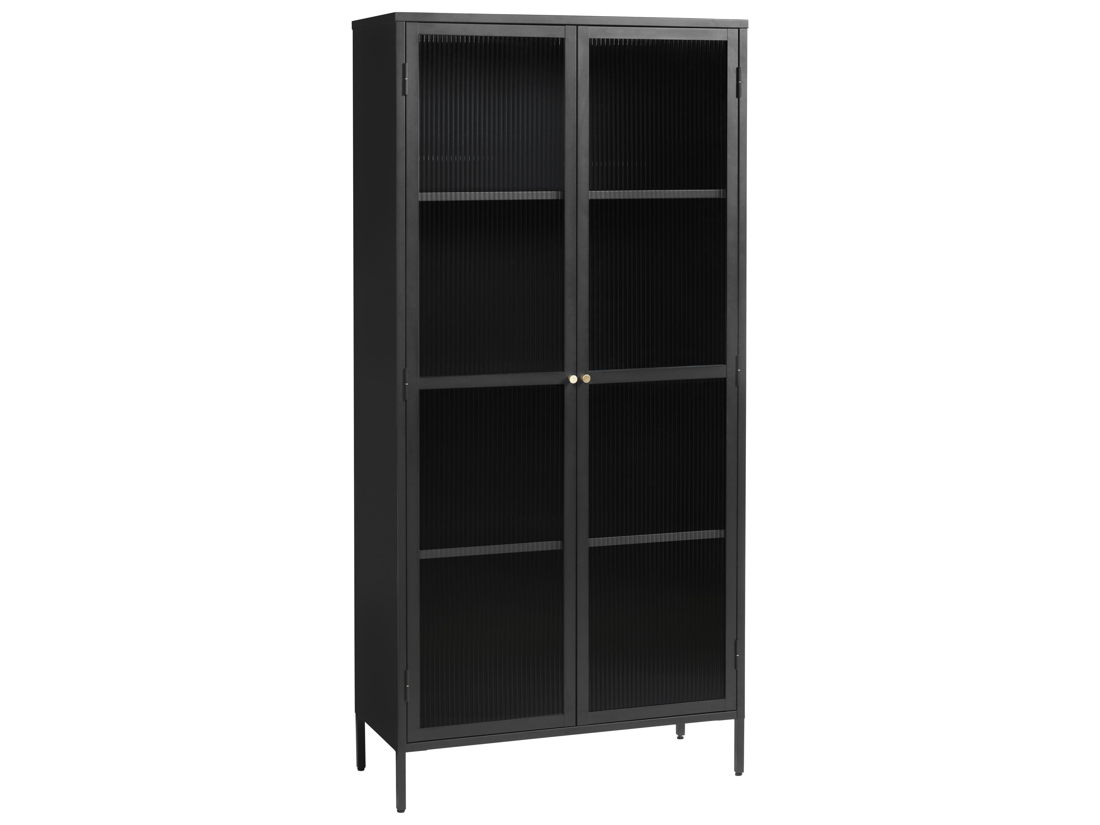 Vega Black & Golden Display Cabinet