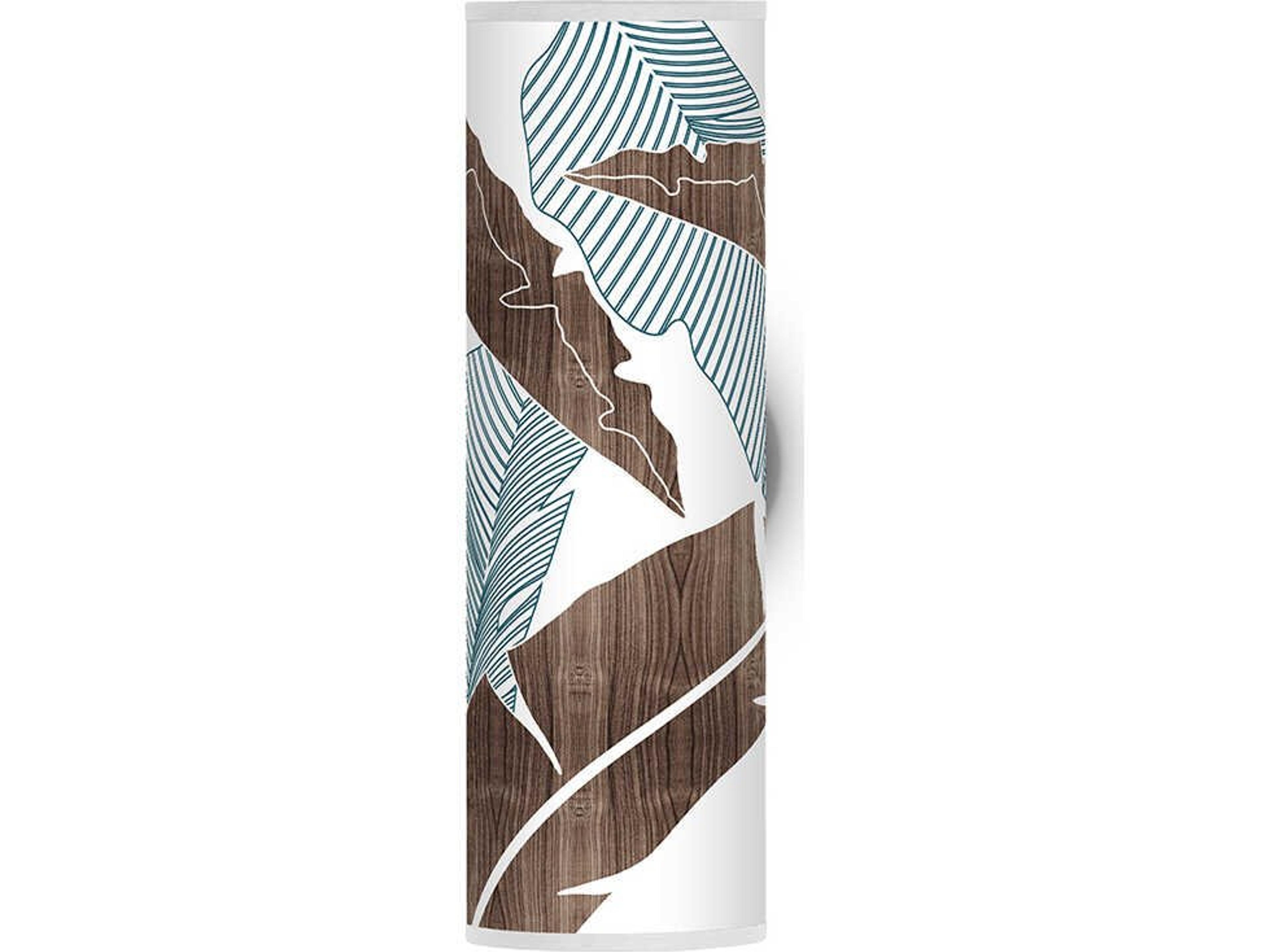 Banana Printed Axel 1-Light Blue Wall Sconce