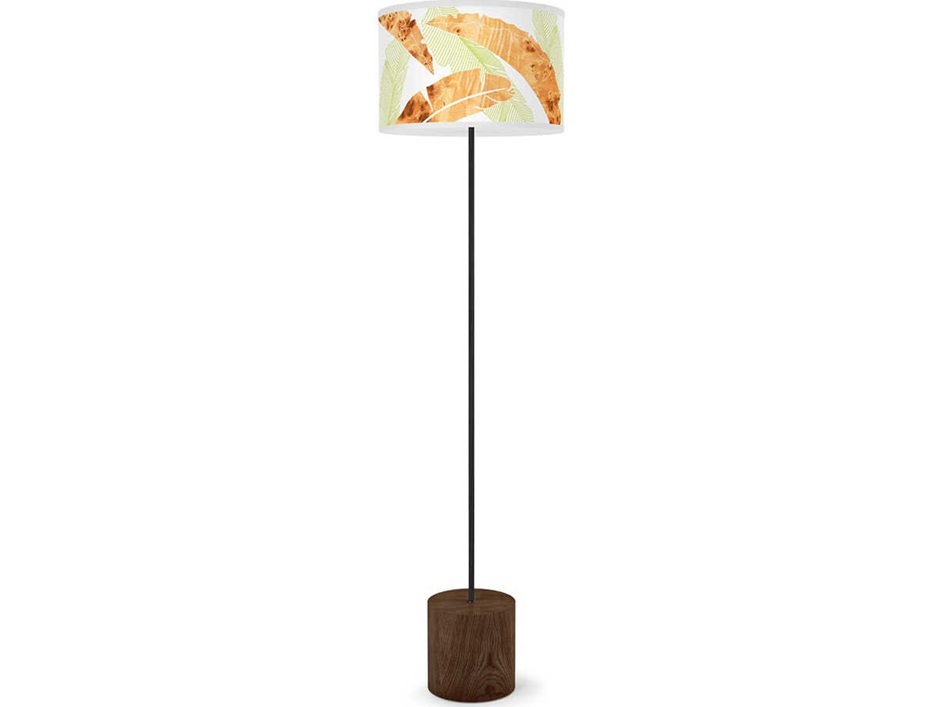 Banana Printed Green Floor Lamp
