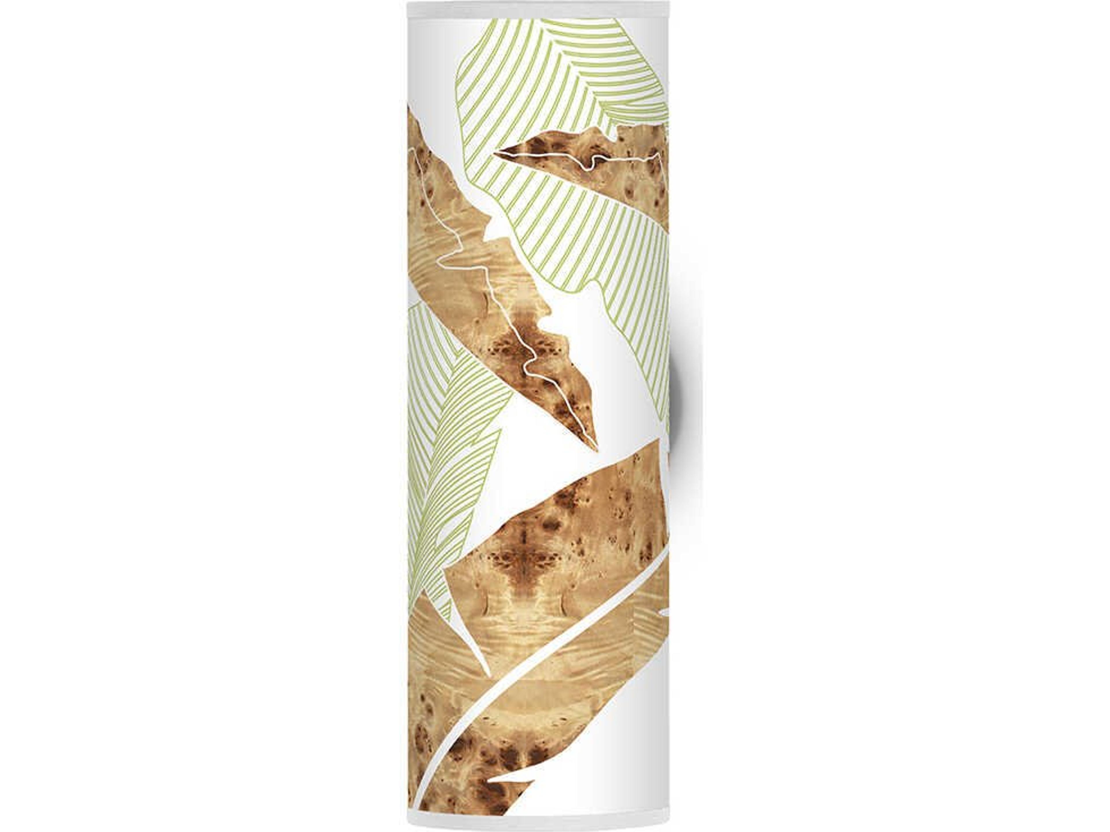Banana Printed Axel 1-Light Green Wall Sconce