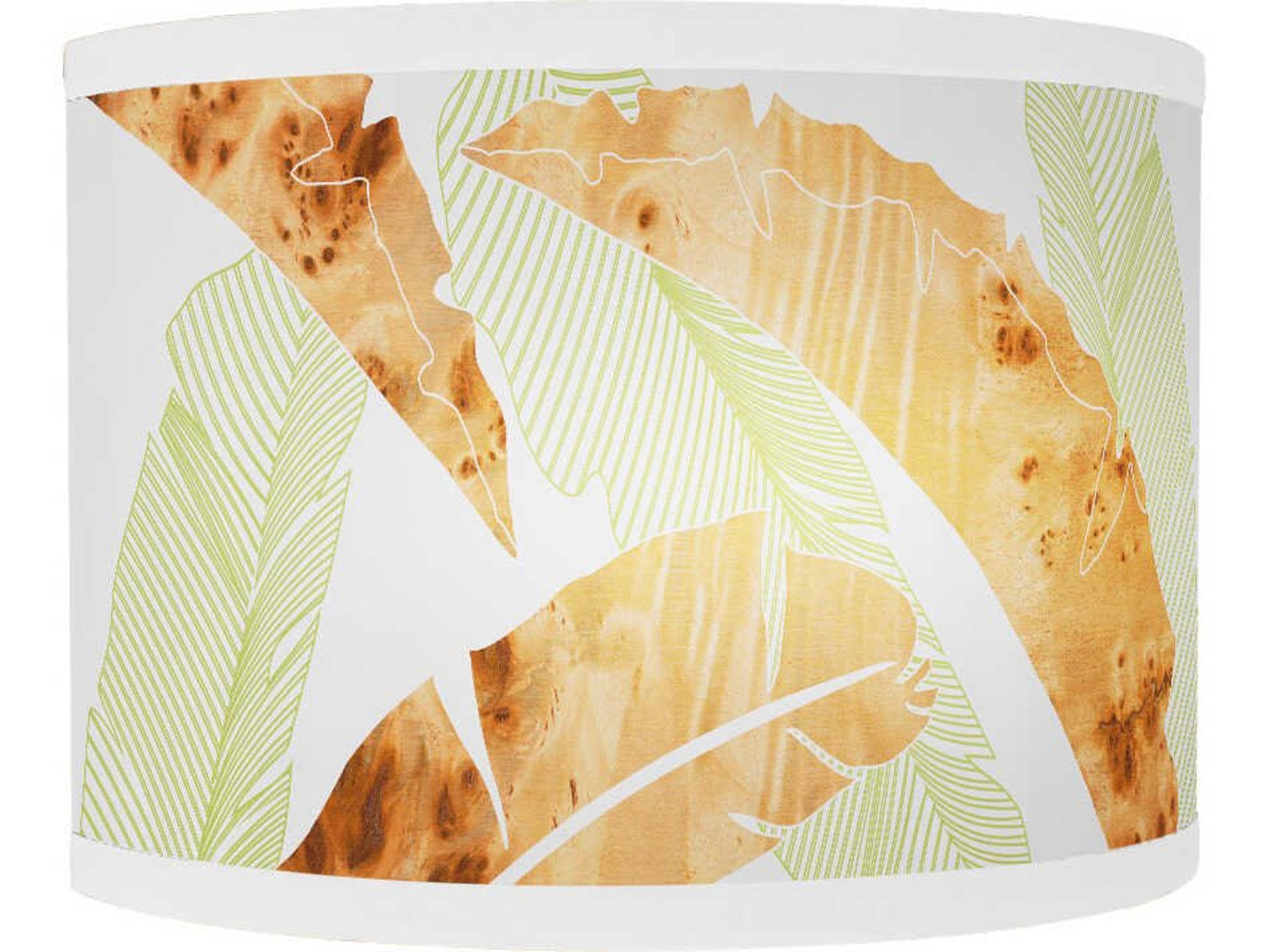 Banana Printed Lyle 1-Light Green Wall Sconce