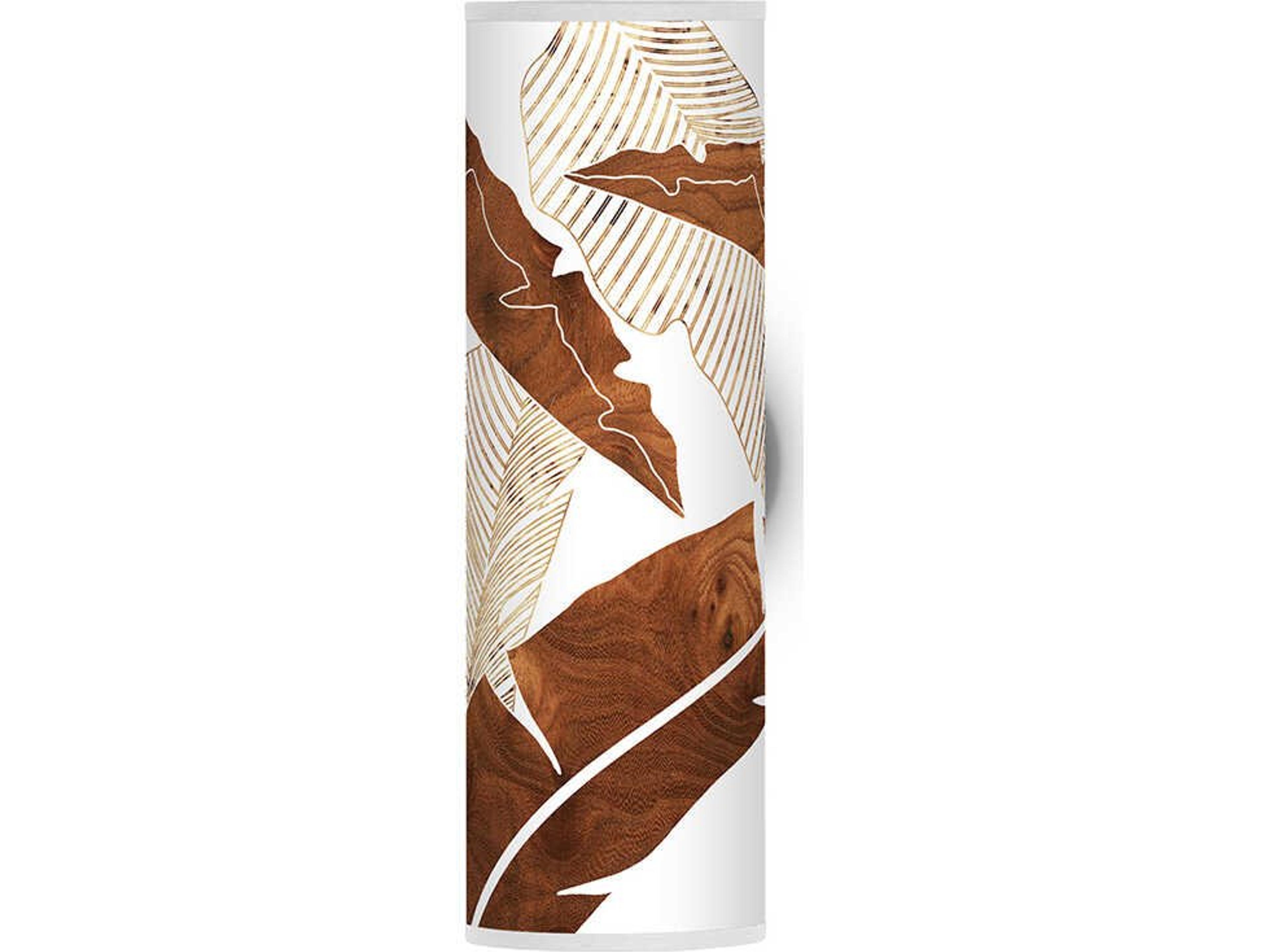 Banana Printed Axel 1-Light Brown Wall Sconce