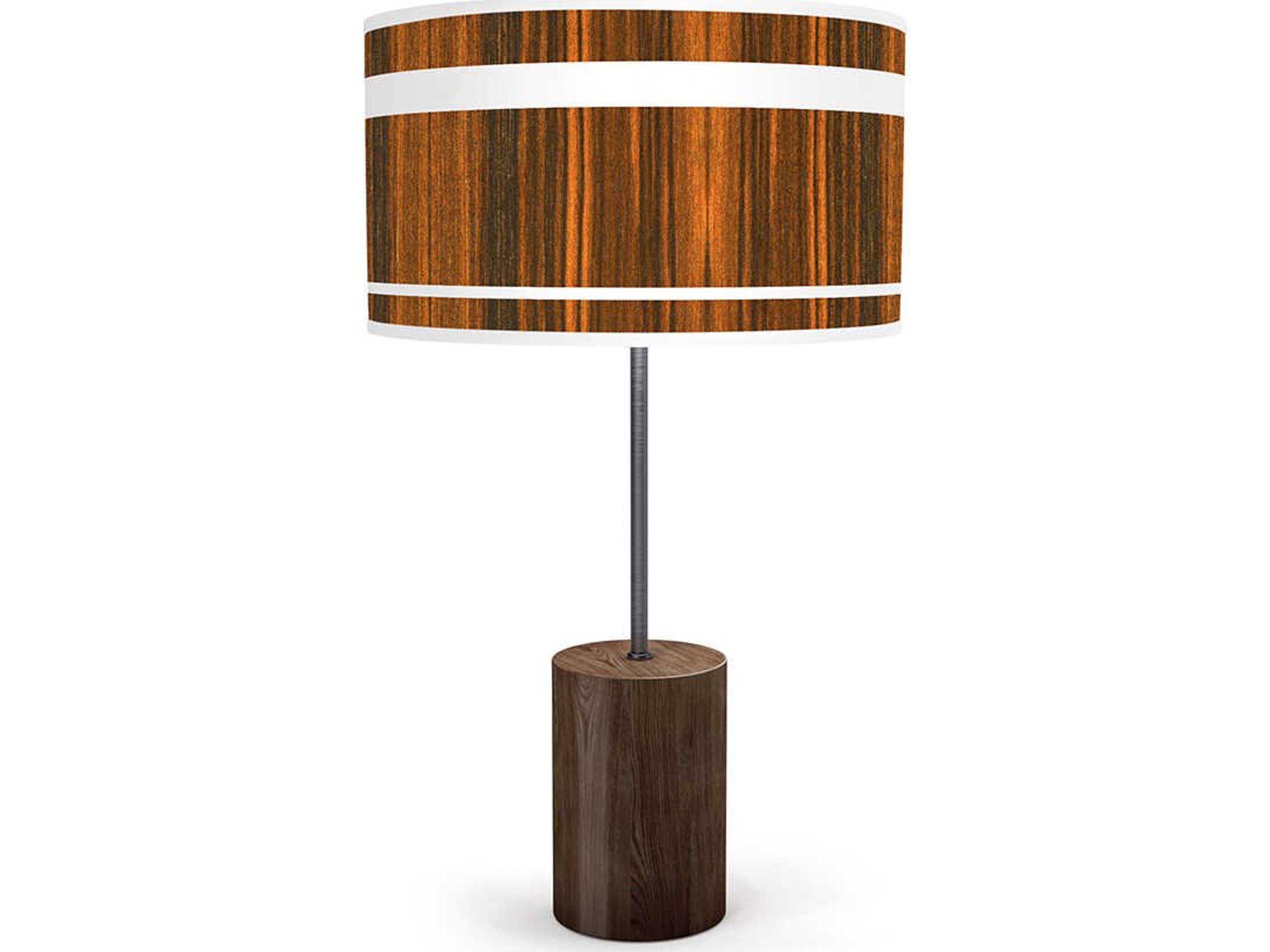 Band Printed Chuck Ebony Buffet Lamp