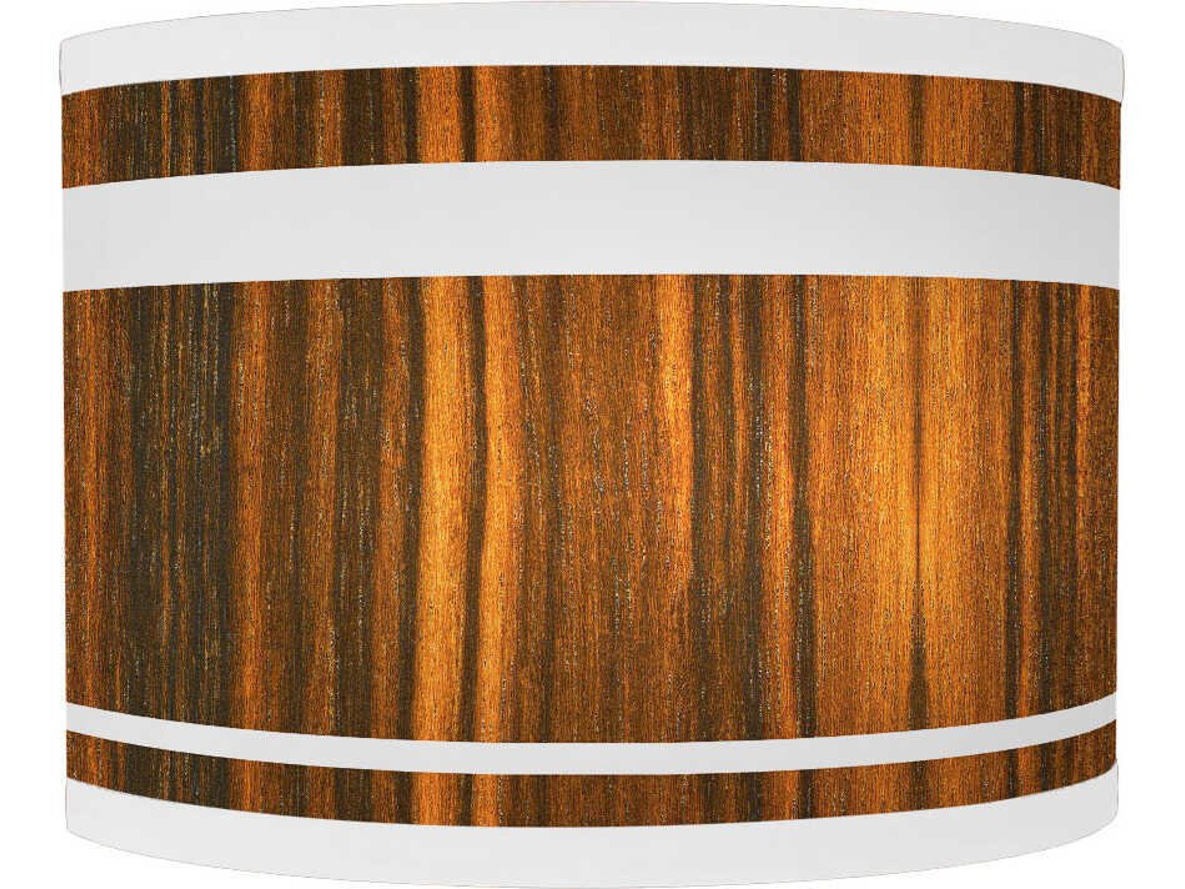 Band Printed Lyle 1-Light Ebony Wall Sconce