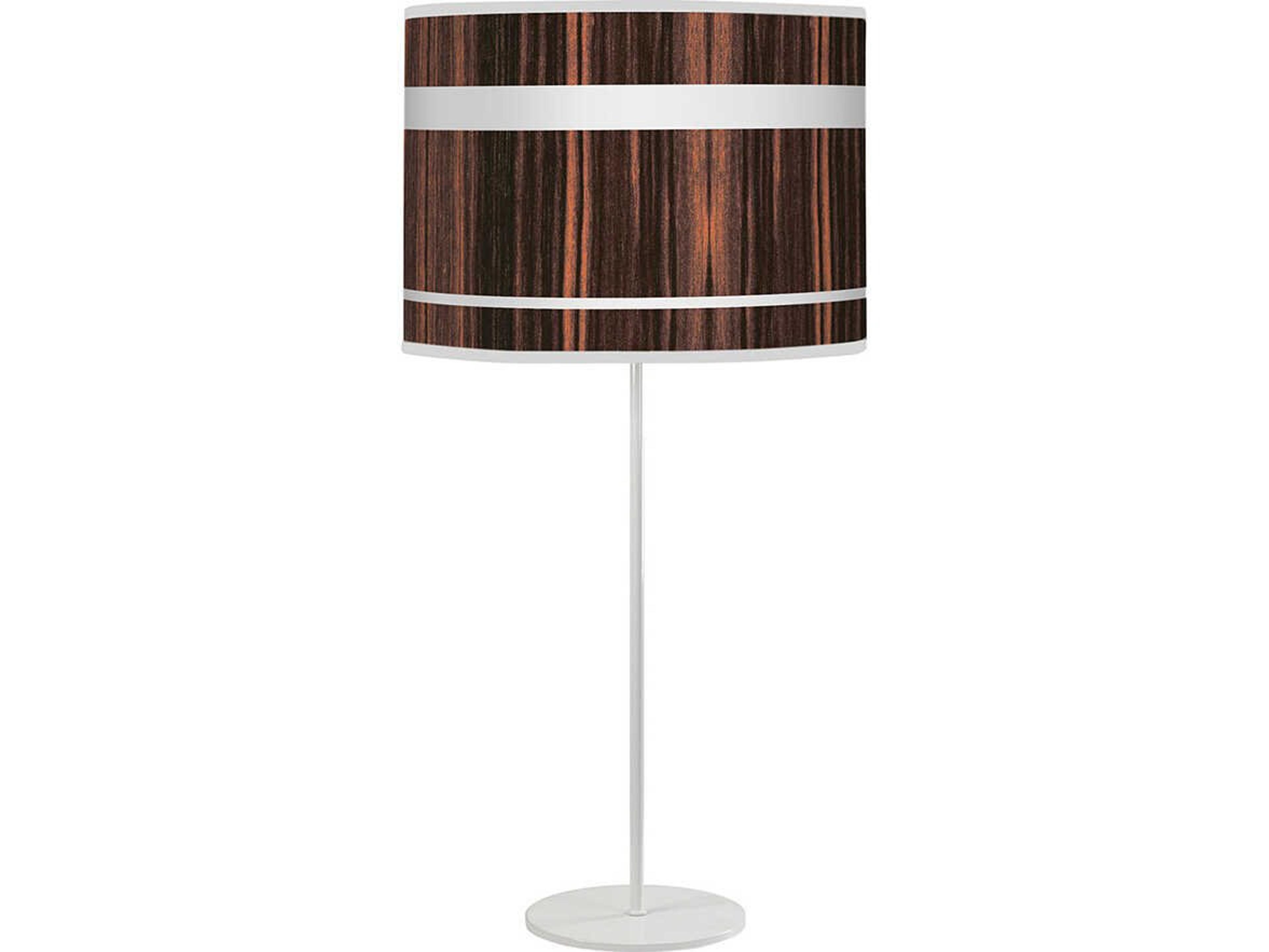 Band Printed Tyler Ebony Table Lamp