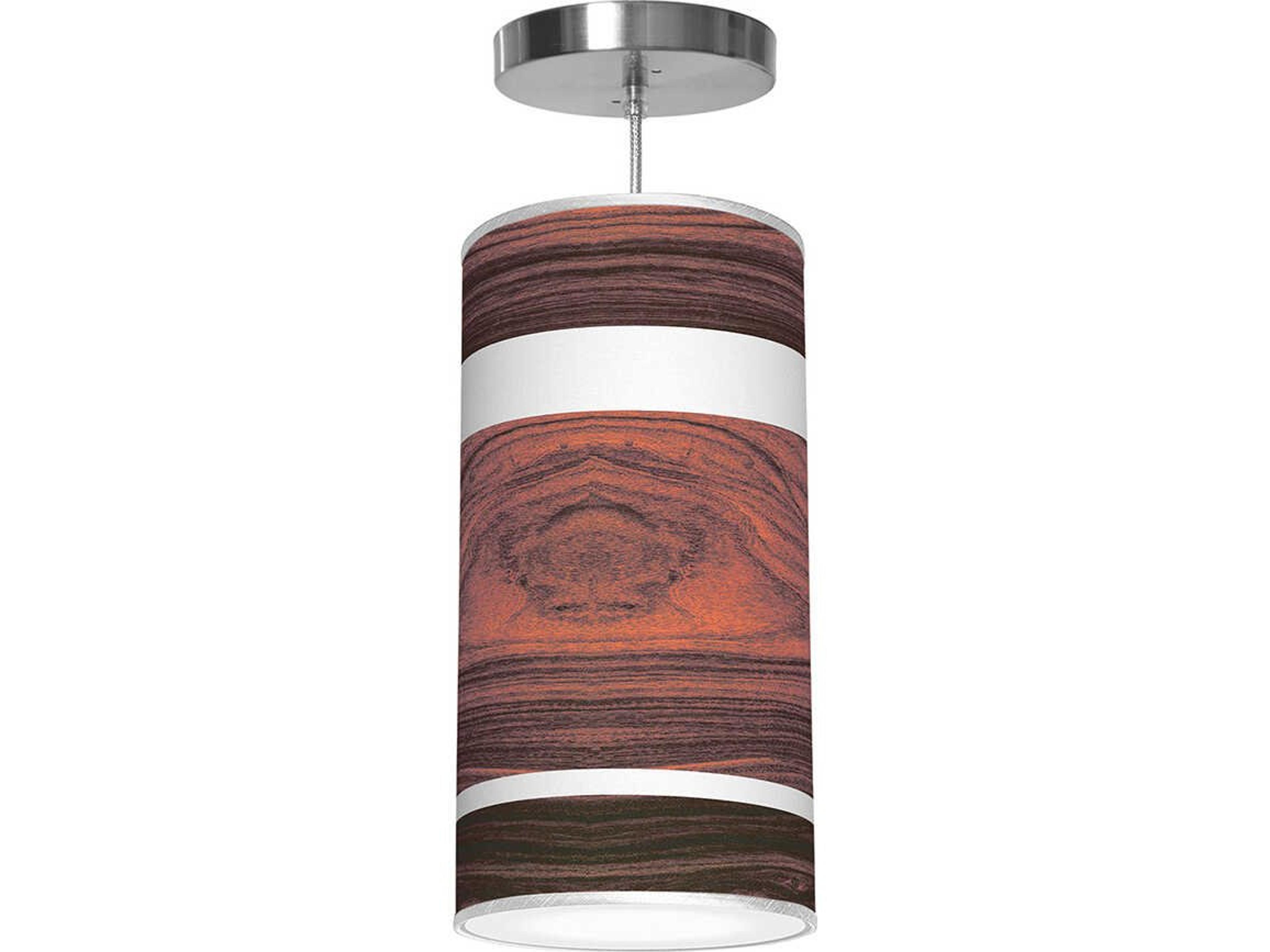Band Printed Lisha 1-Light Rose Cylinder Pendant