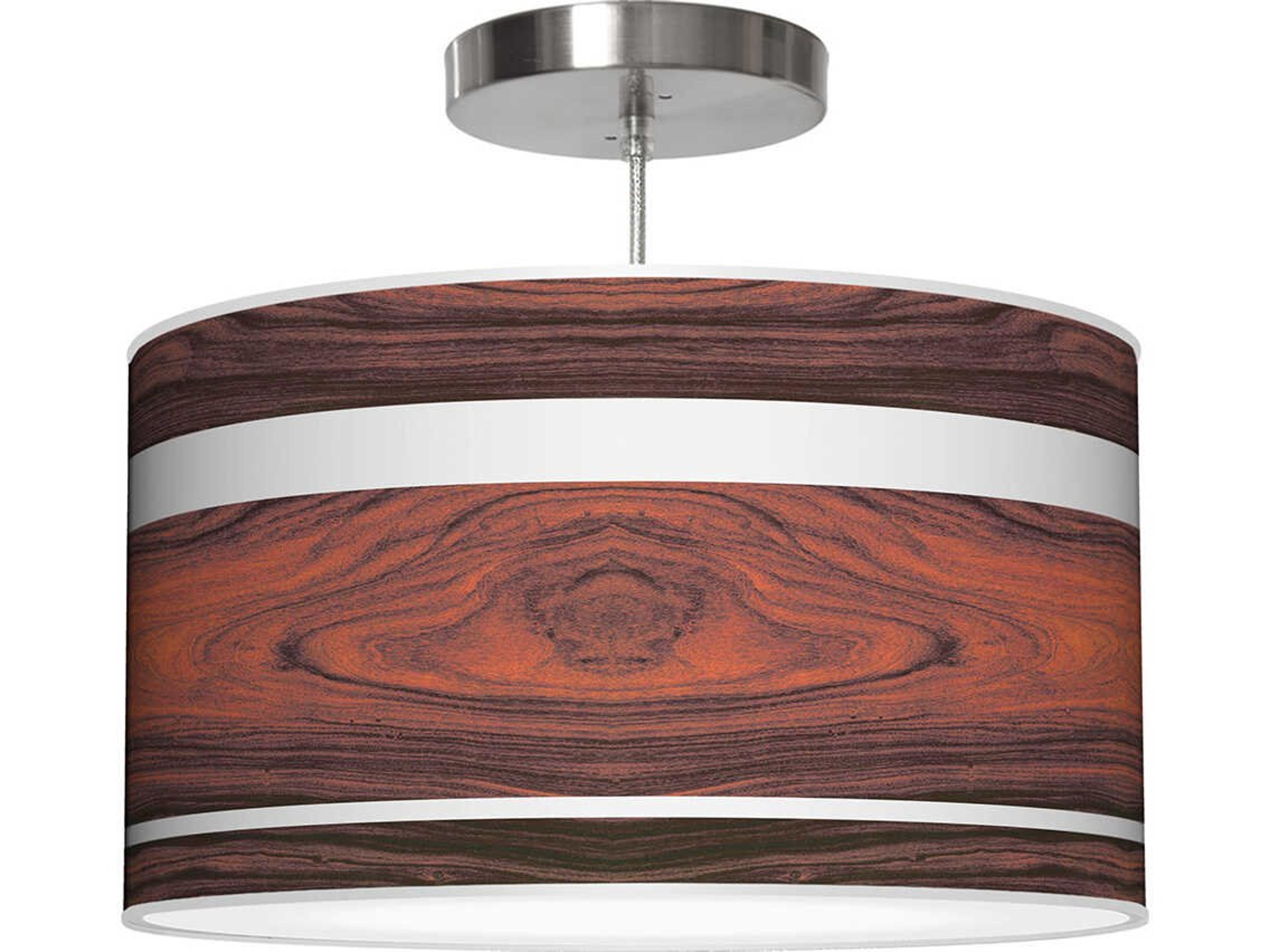 Band Printed Thao 1-Light Rose Drum Pendant