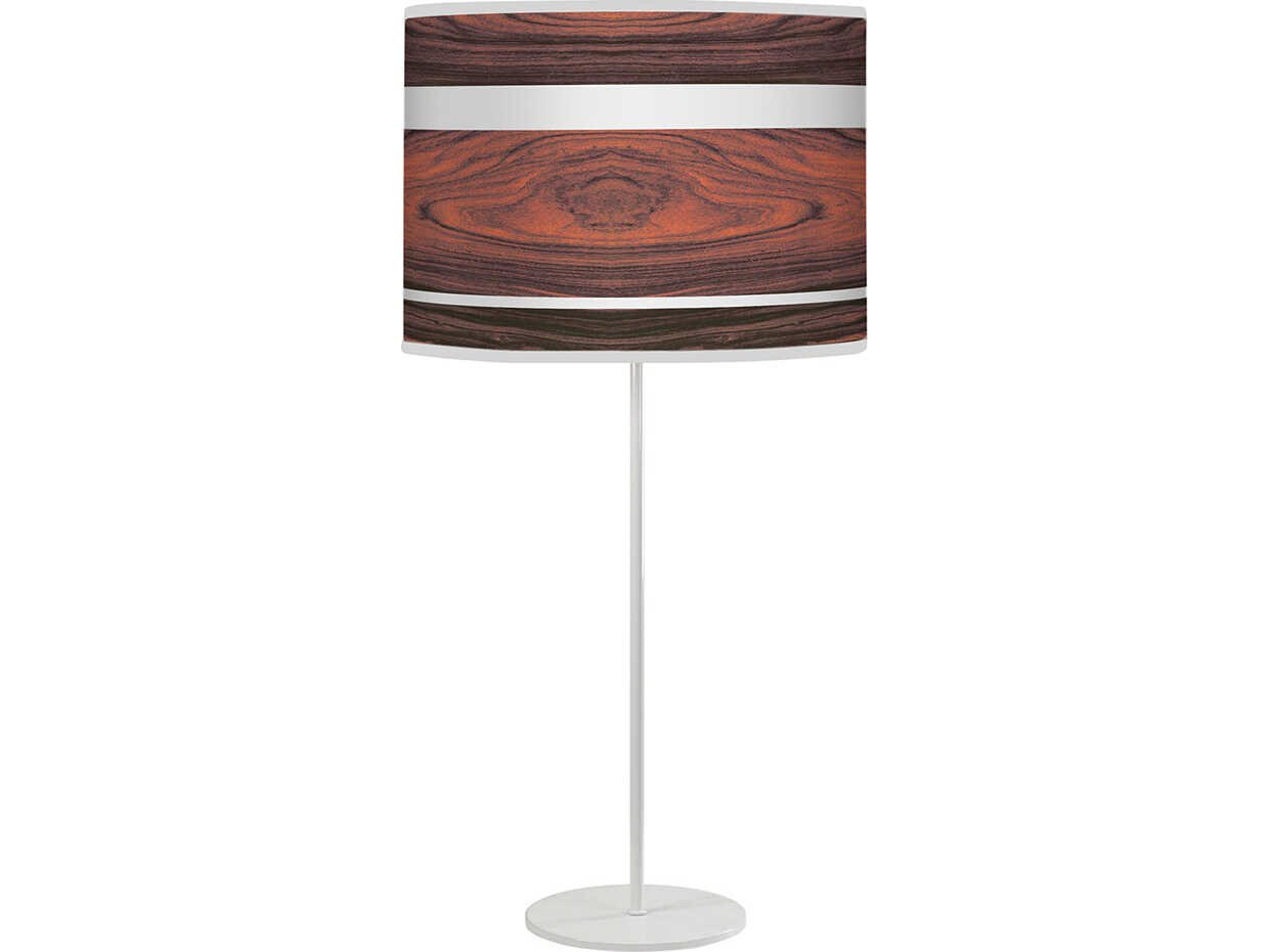 Band Printed Tyler Rose Table Lamp