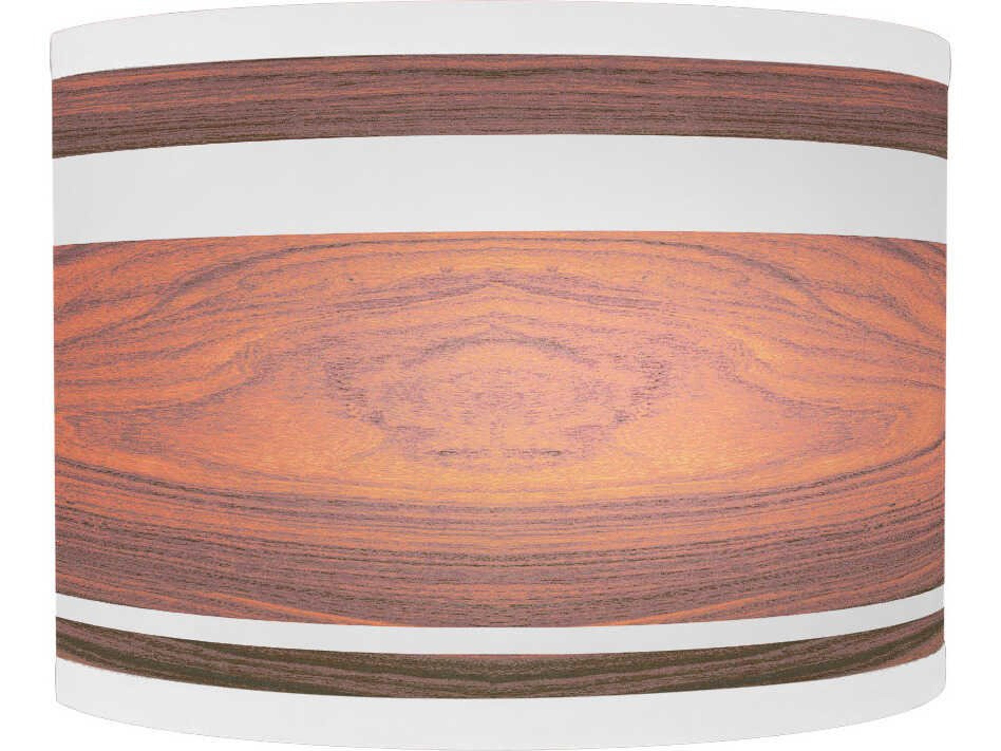 Band Printed Lyle 1-Light Rosewood Wall Sconce