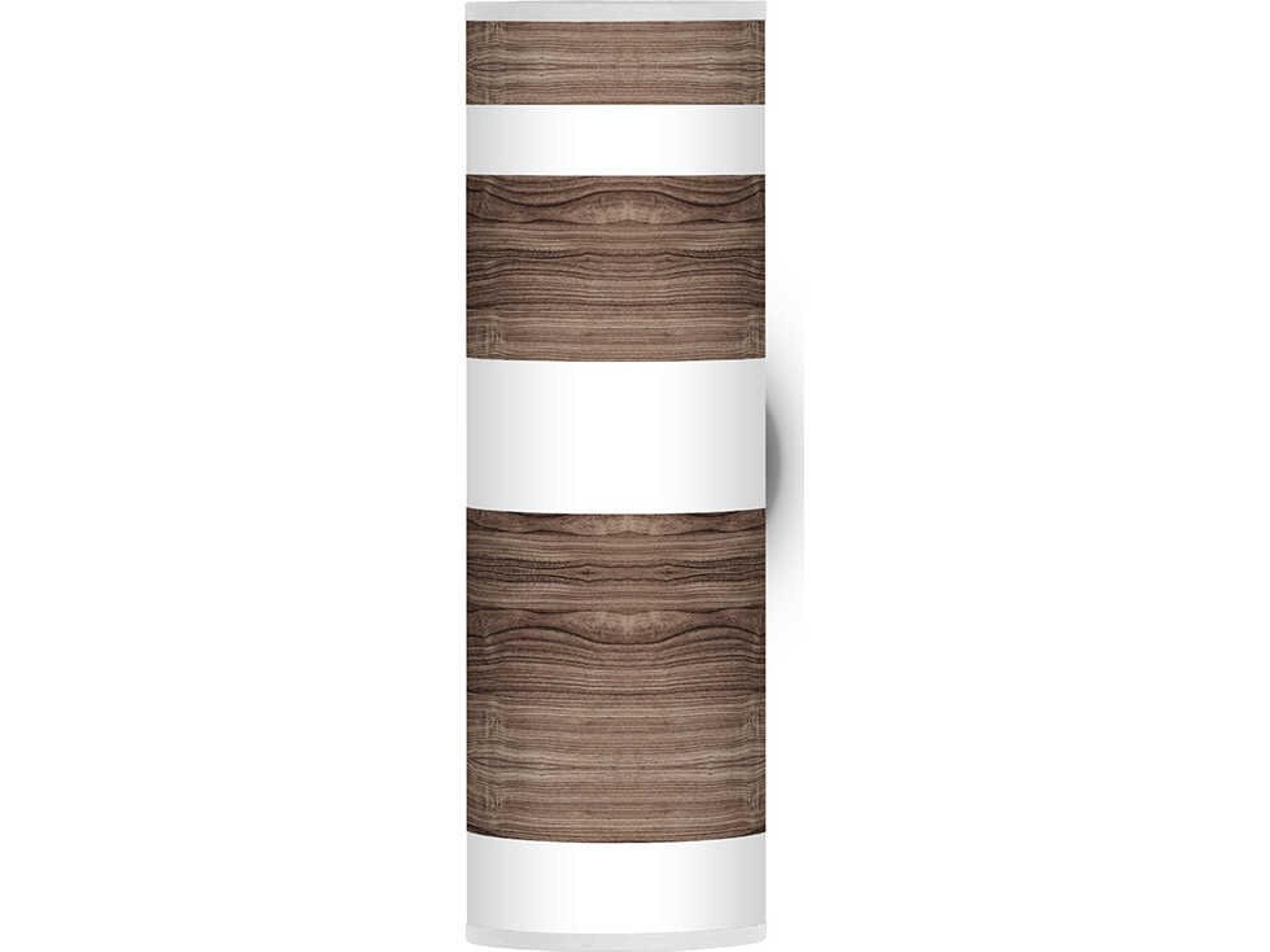 Band Printed Axel 1-Light Walnut Wall Sconce