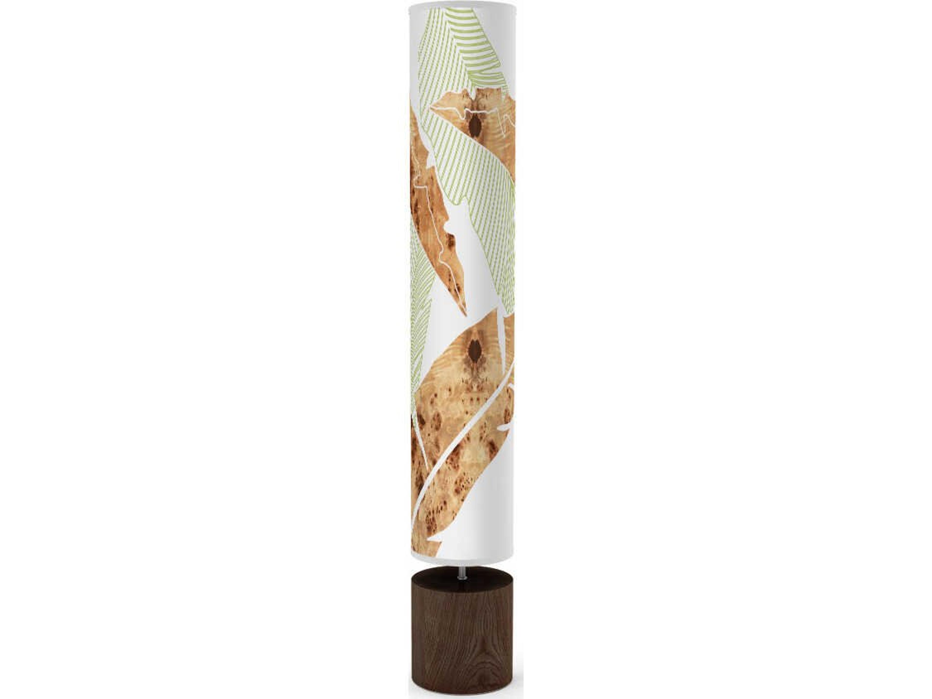 Banana Printed Spin Brown Floor Lamp