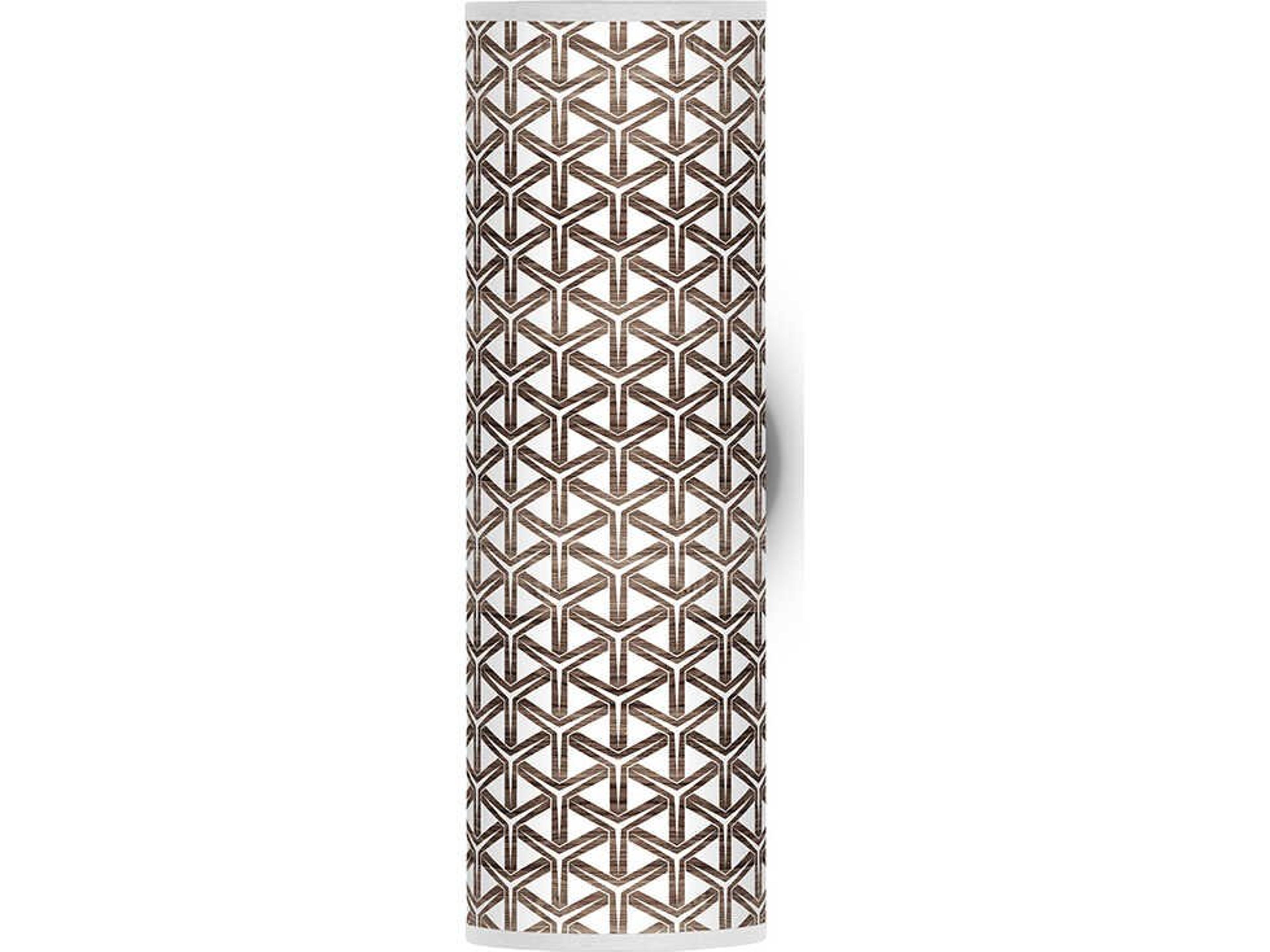 Cubist Printed Axel 1-Light Nickel Wall Sconce