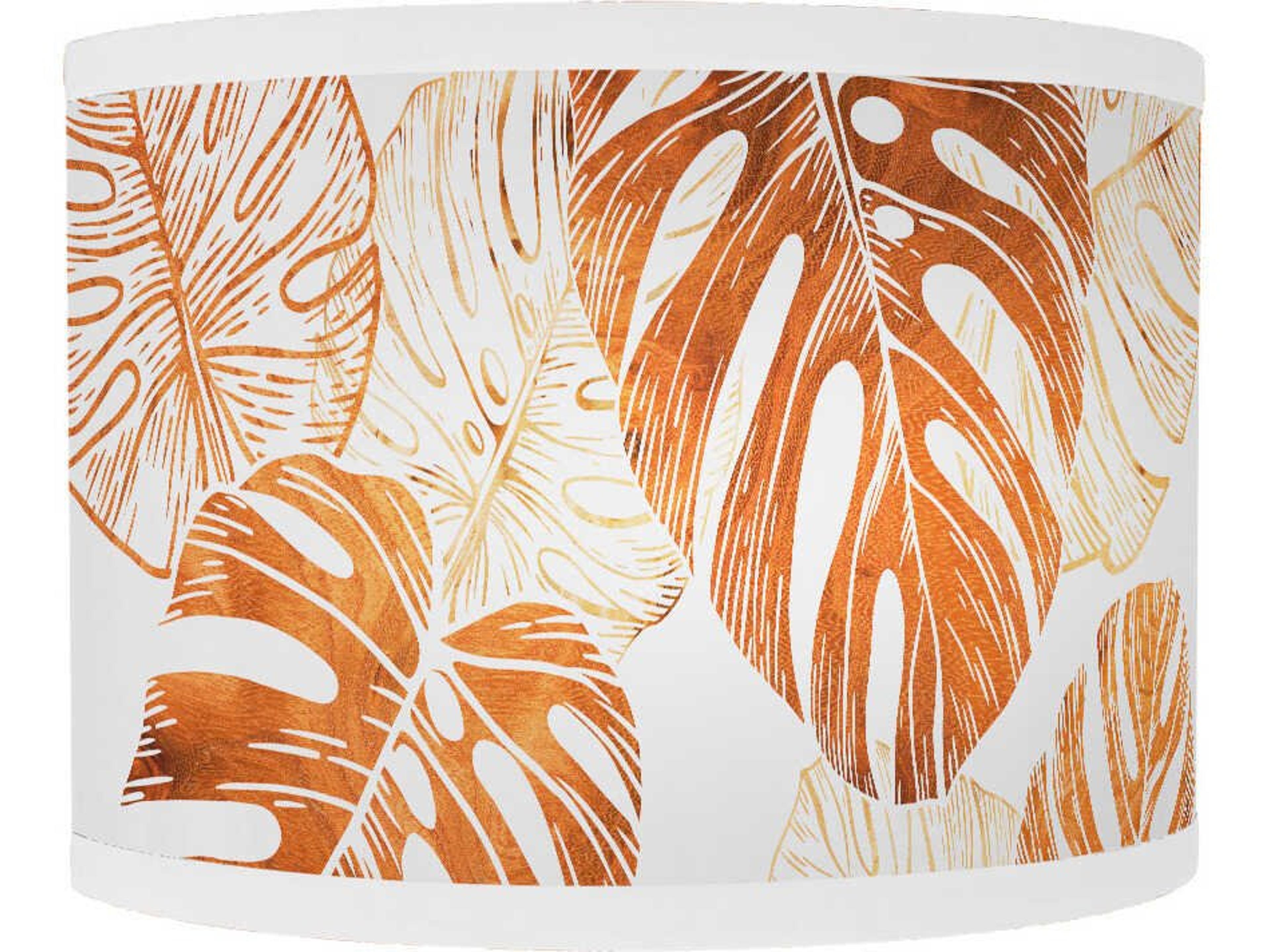 Monstera Printed Lyle 1-Light Brown Wall Sconce