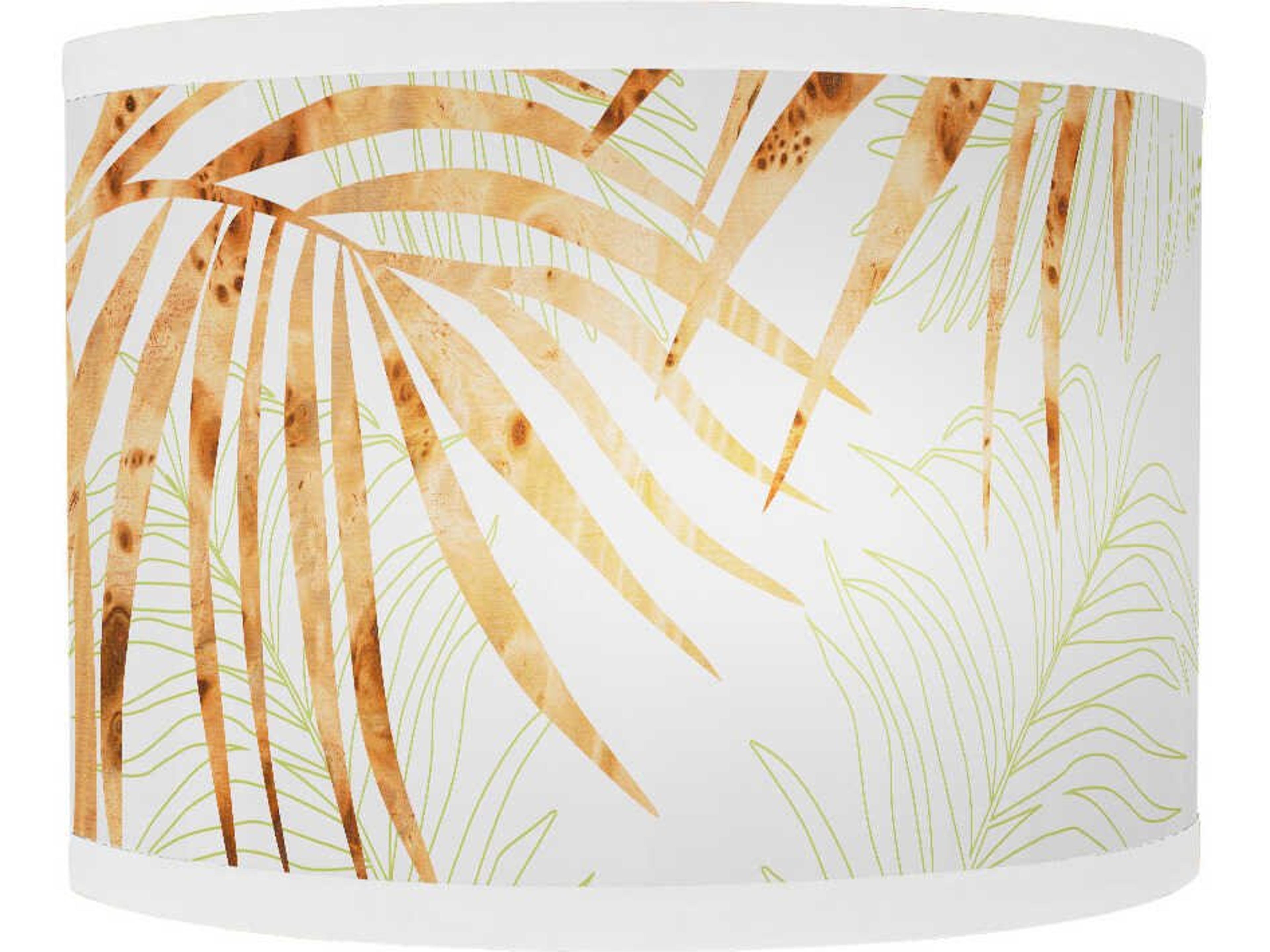 Palm Printed Lyle 1-Light Green Wall Sconce