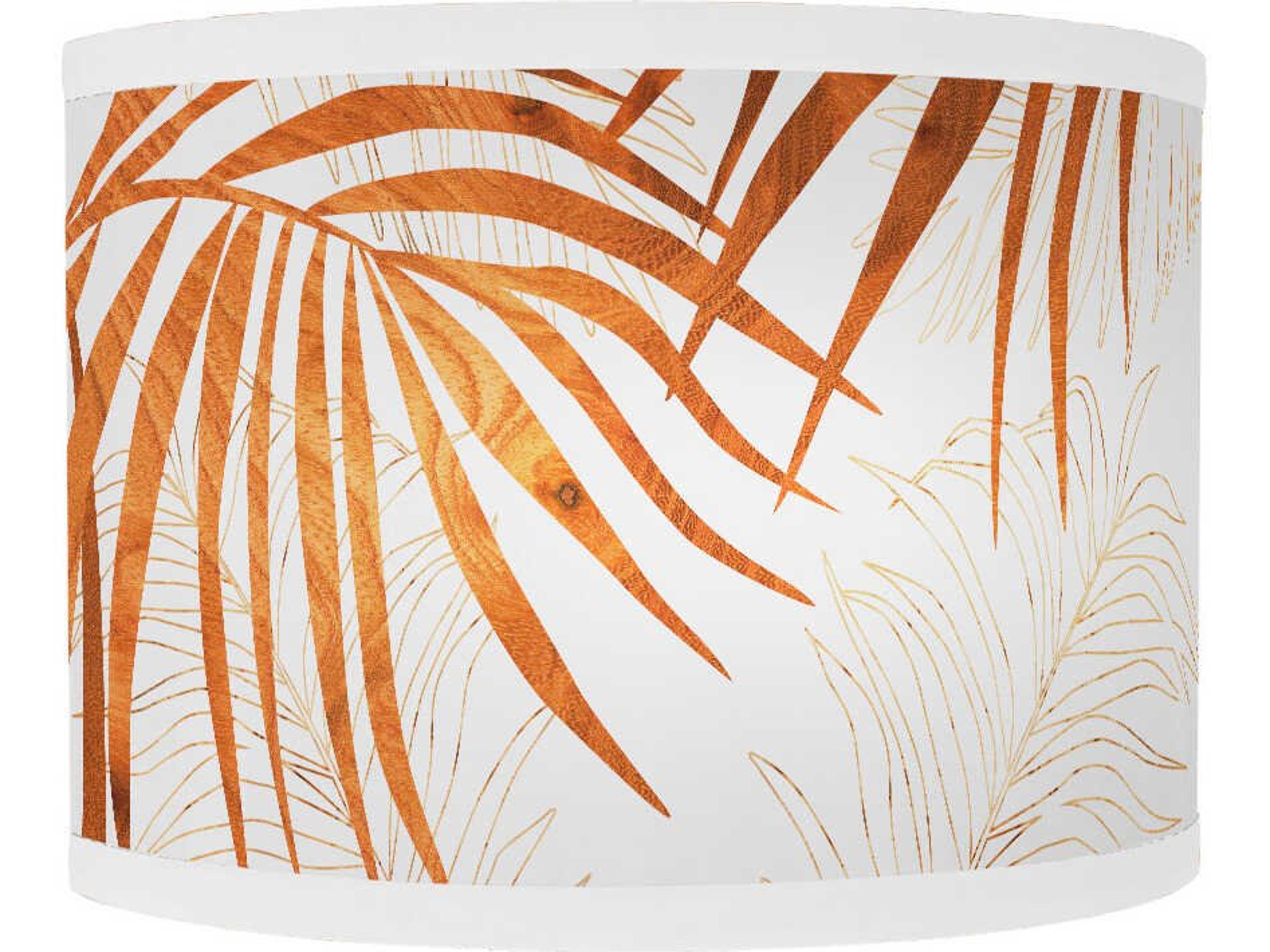 Palm Printed Lyle 1-Light Brown Wall Sconce