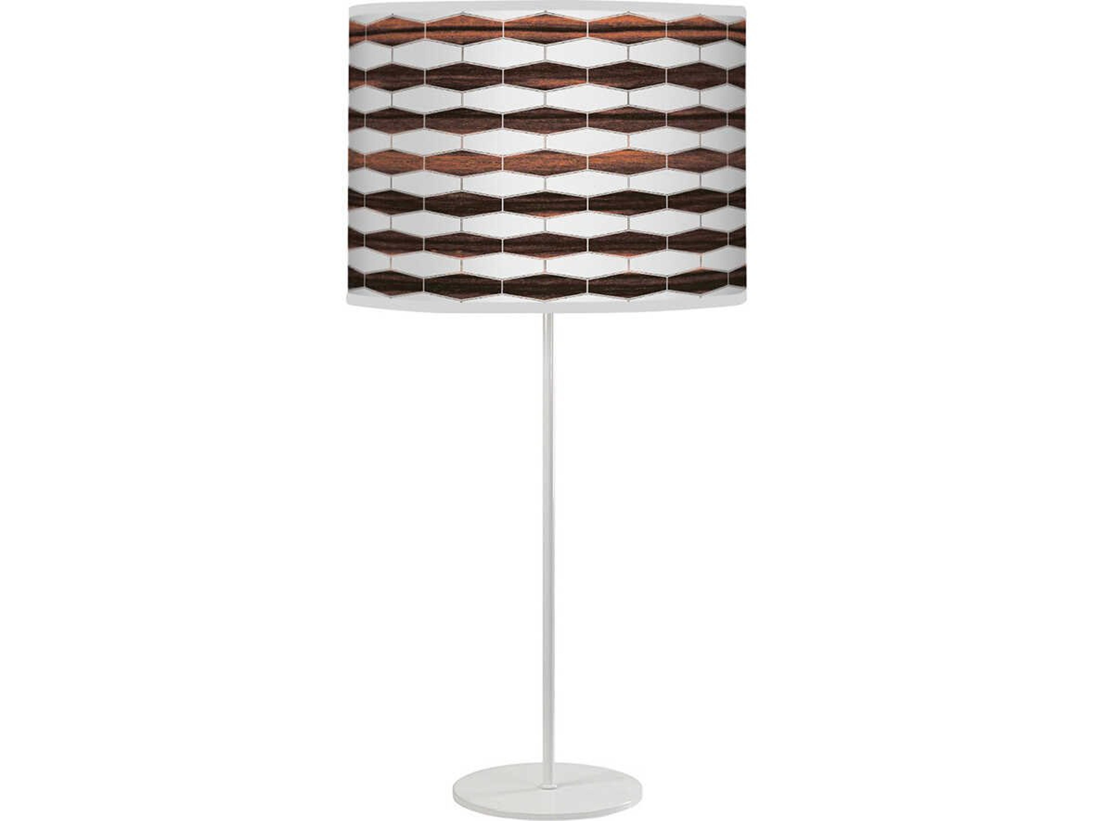 Weave Printed Tyler Ebony Table Lamp