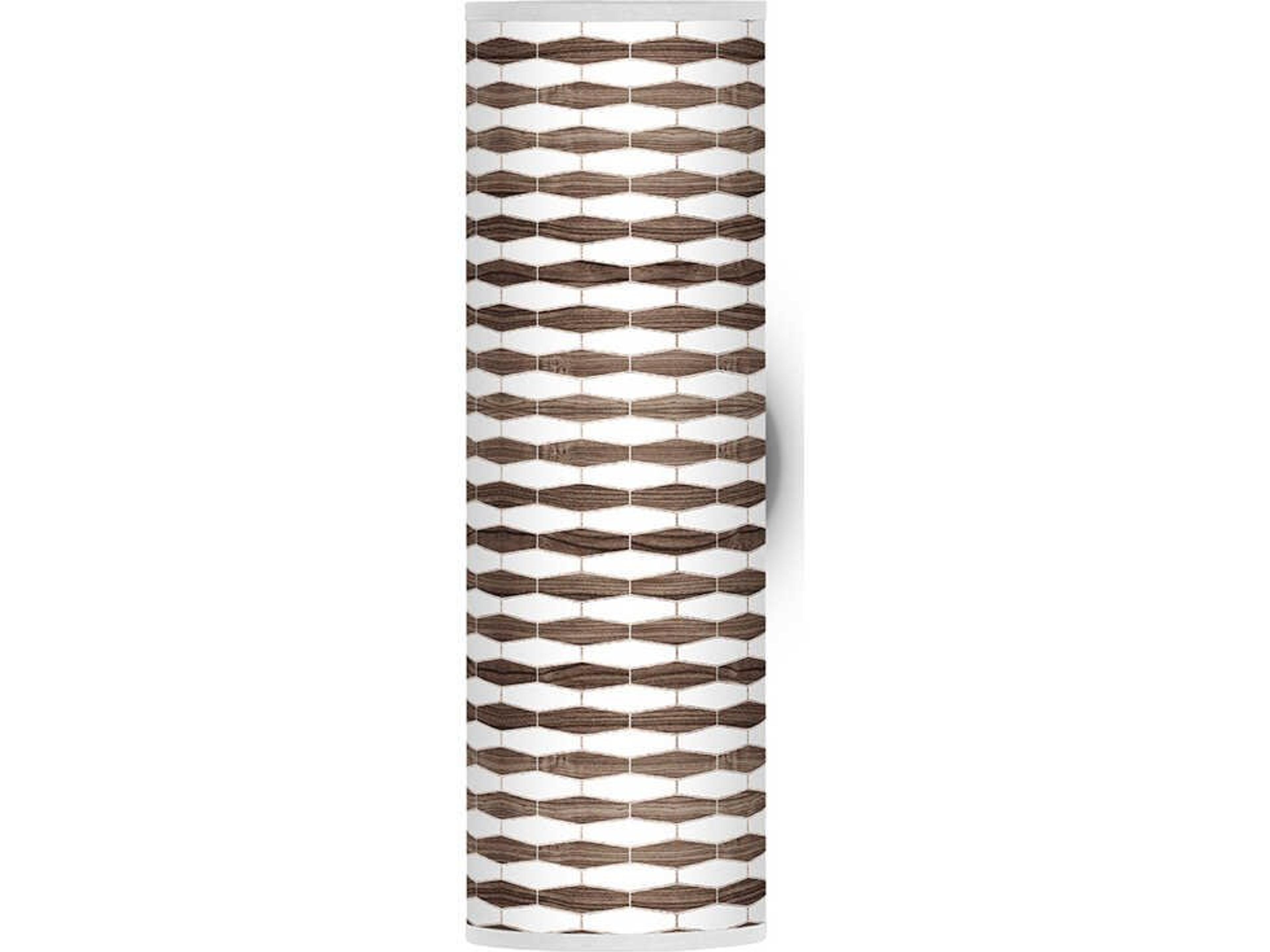 Weave Printed Axel 1-Light Walnut Wall Sconce