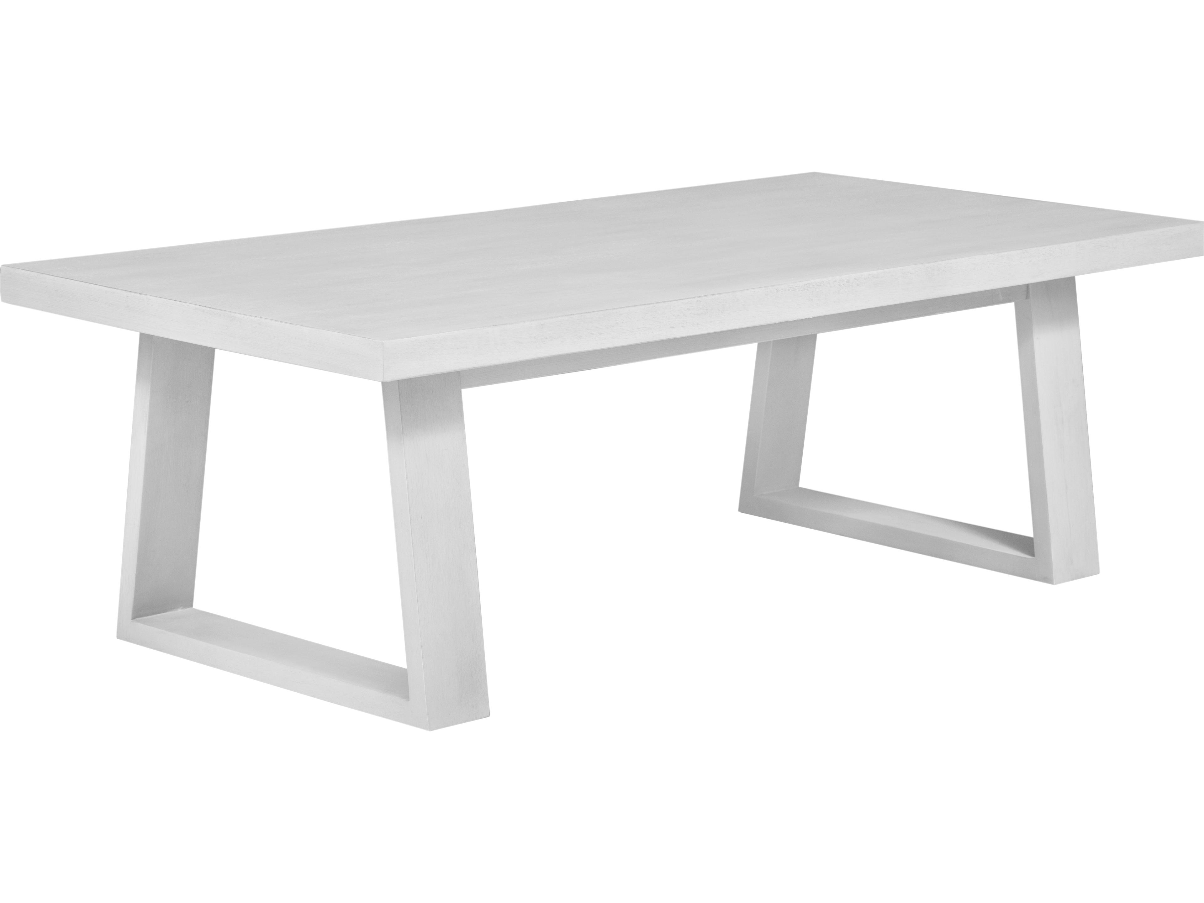 Unique Furniture May Rectangular Wood Weathered White Coffee Table
