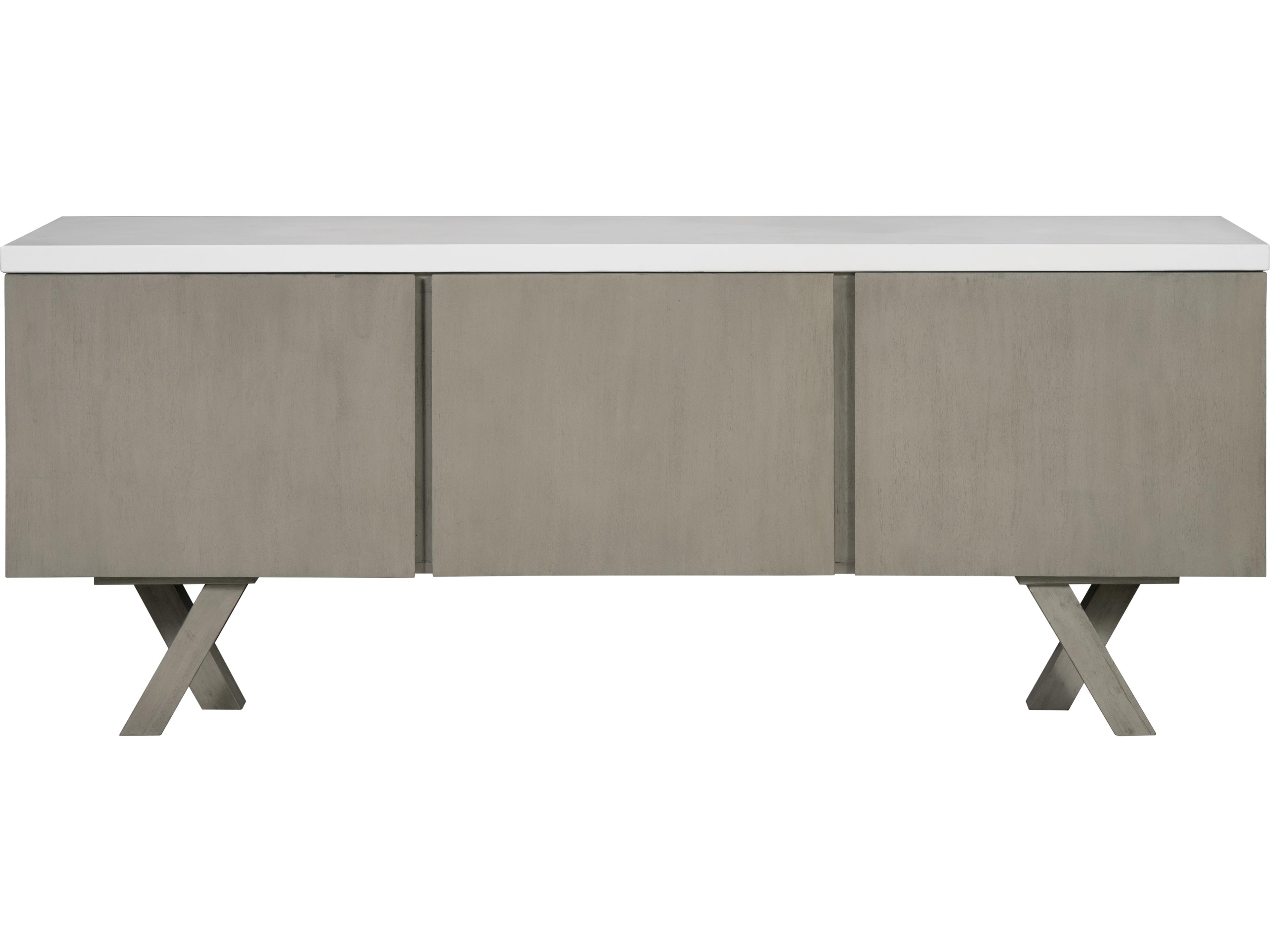 Mills 74" Acacia Wood Grey Sideboard