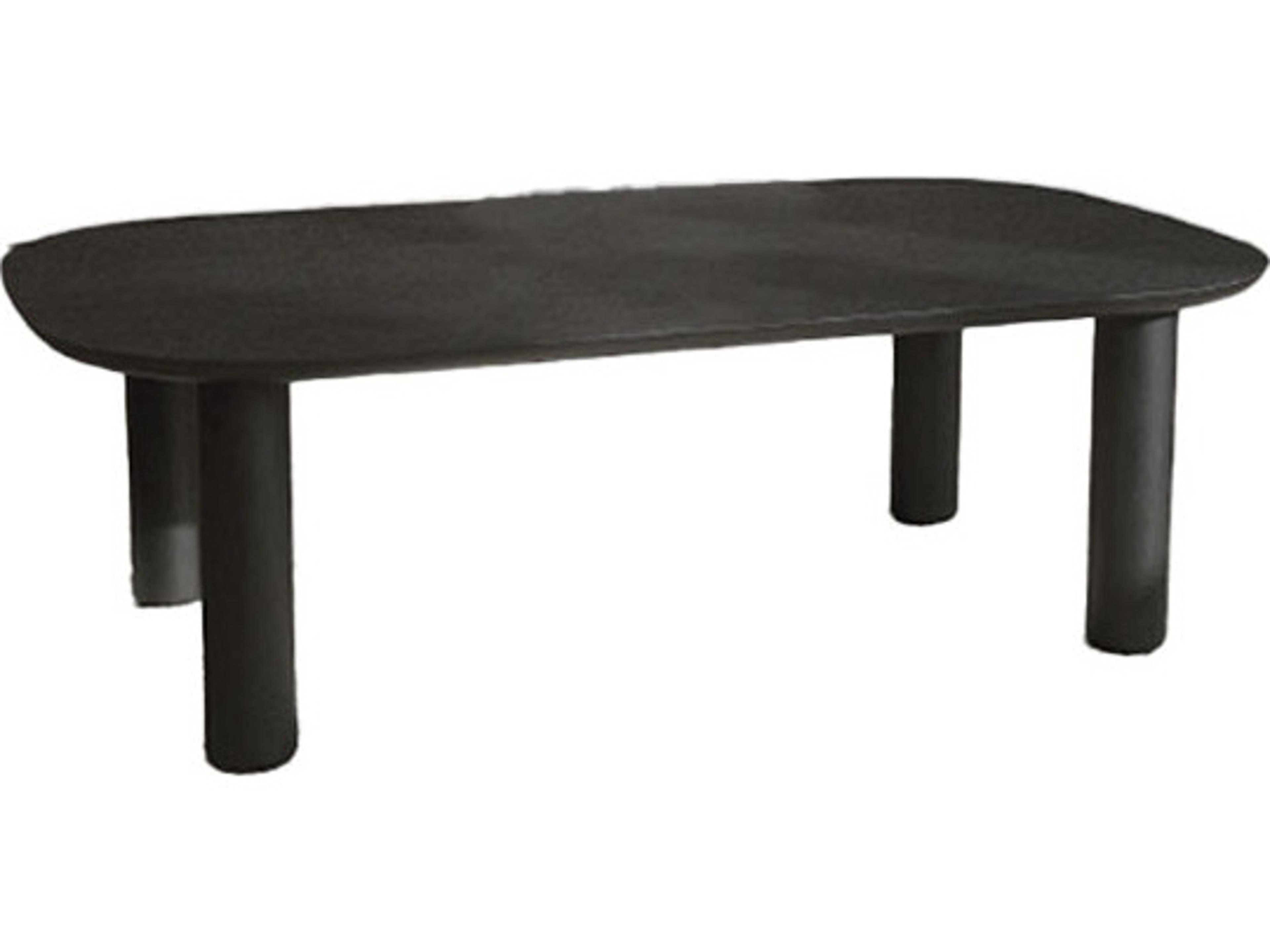 Monsun Rectangular Wood Black Oak Coffee Table