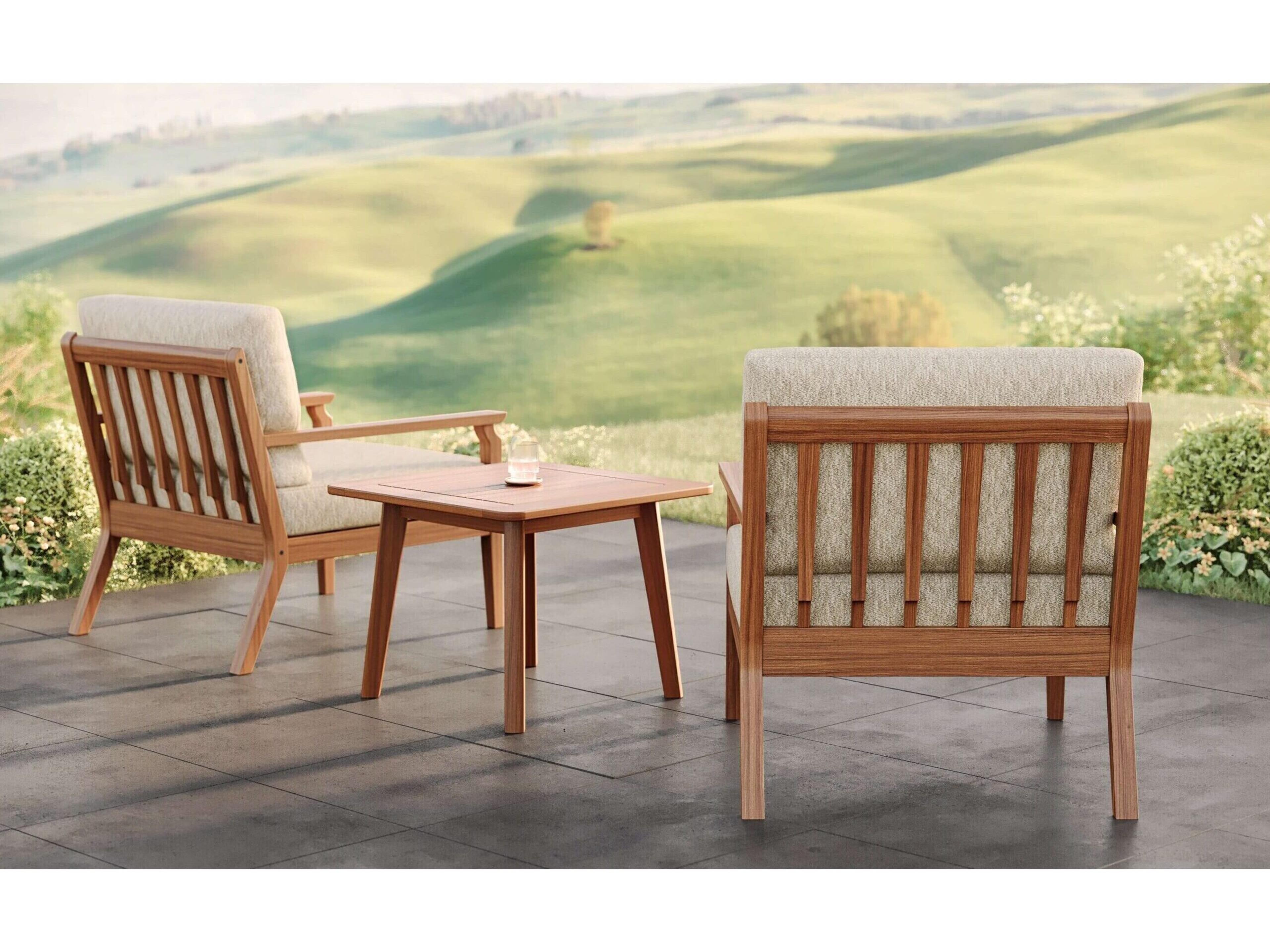 Jensen Outdoor Unicorn Lounge Chair Set  Replacement Cushions