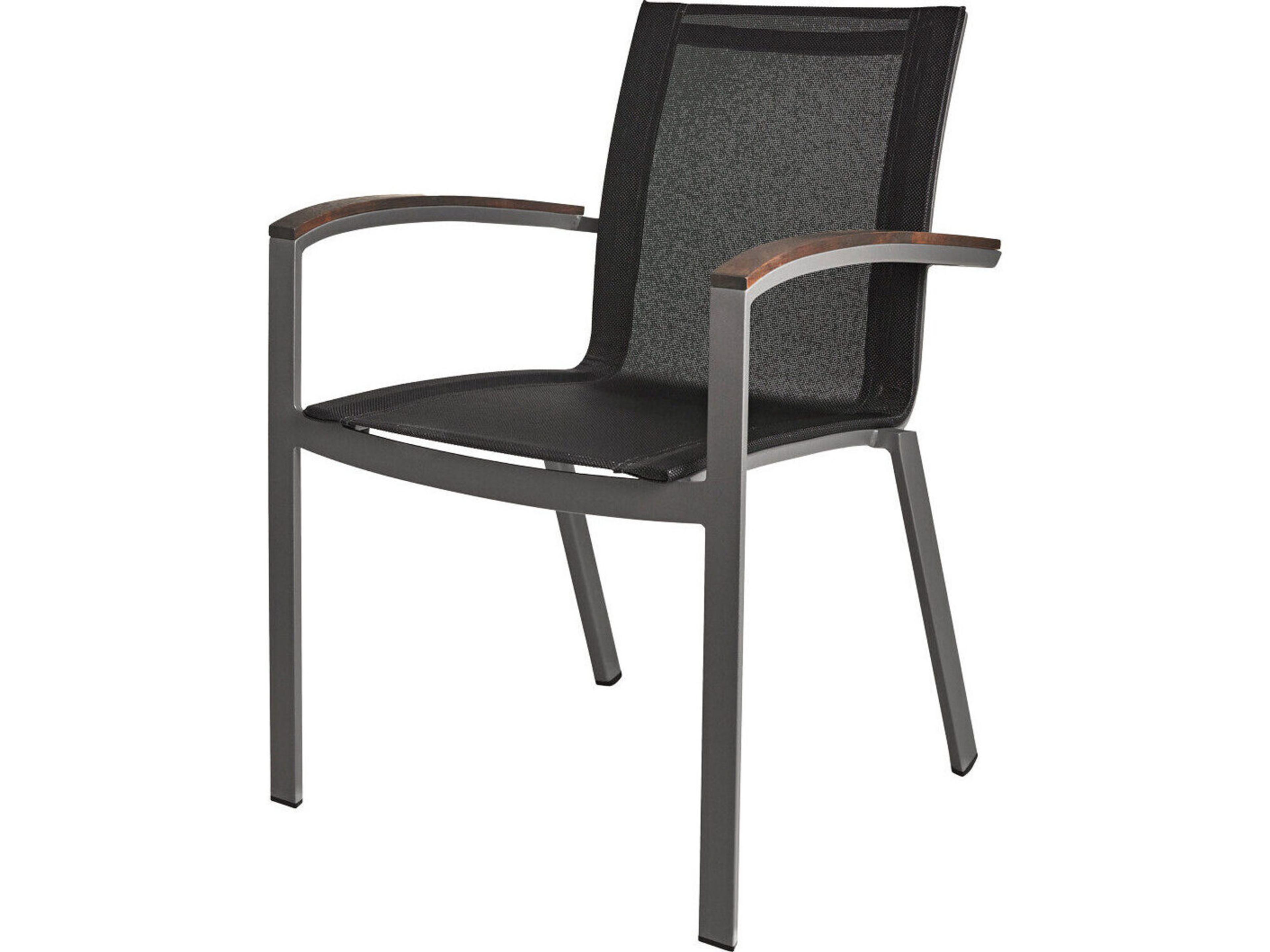 Furniture Harmony IPE Stacking Sling Arm Chair/ Slate
