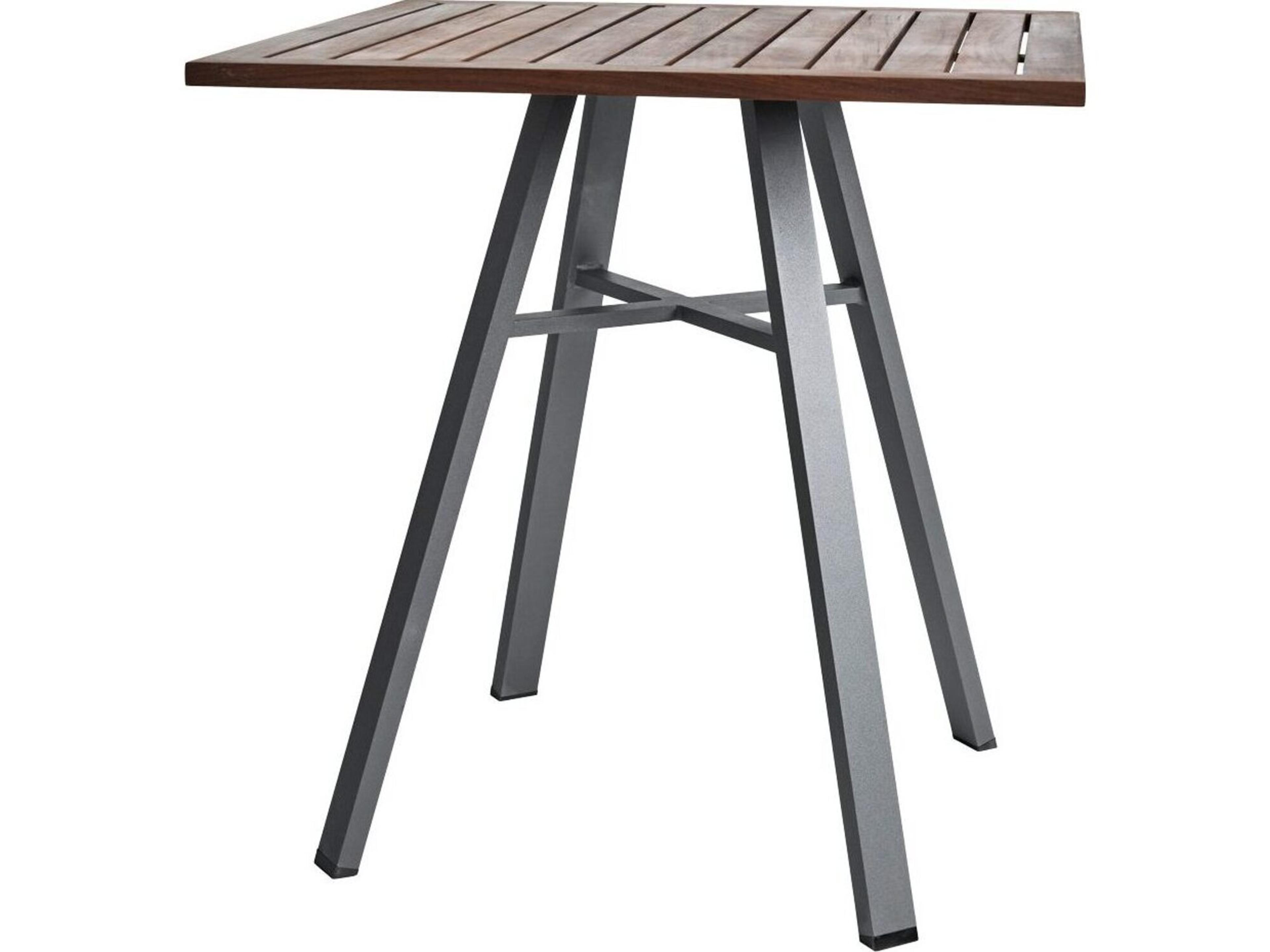 Furniture Harmony IPE 29" Square Bistro Table/ Slate with LPE Top