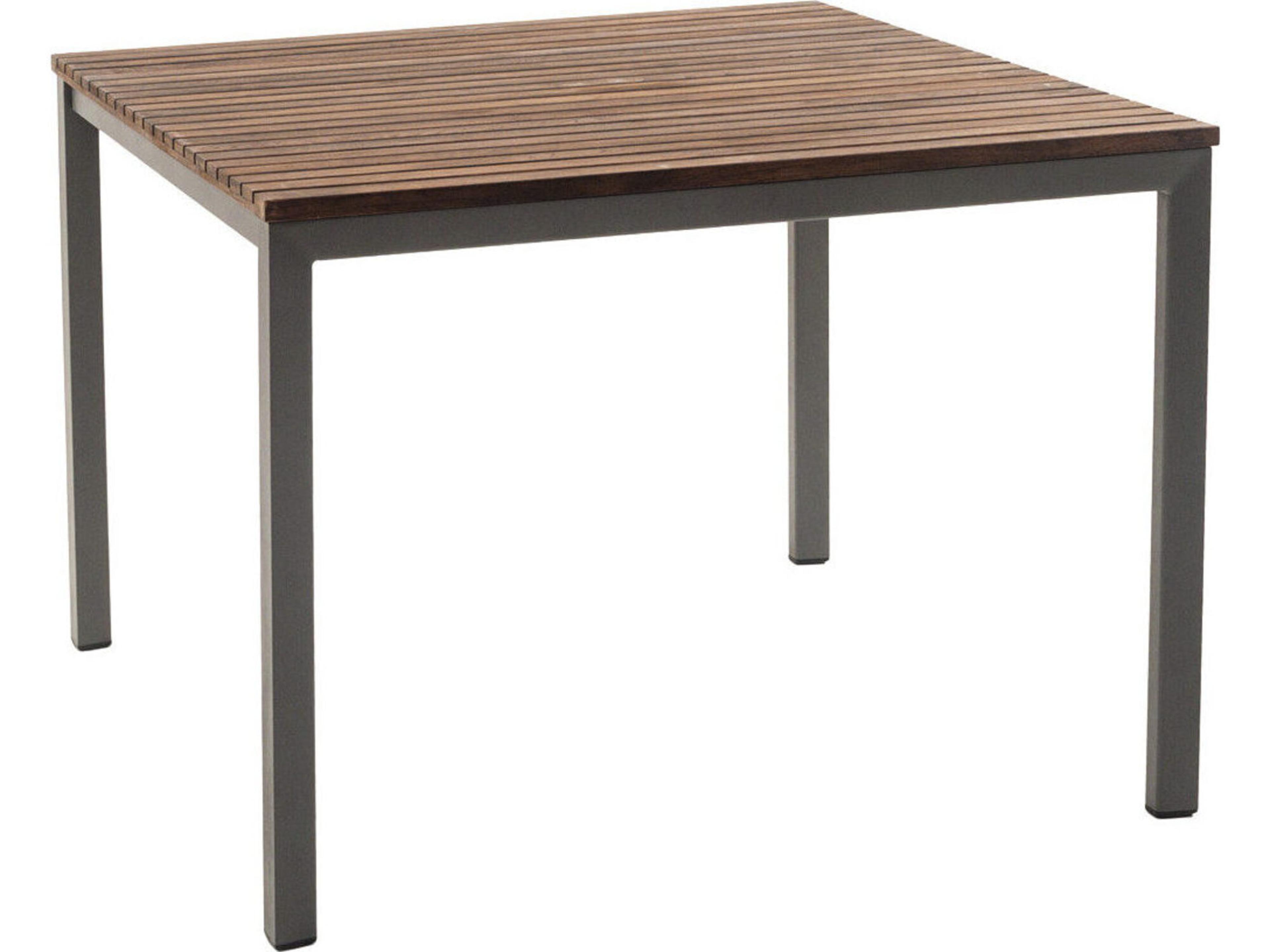 Furniture Harmony IPE 40" Square Dining Table/ Slate with LPE Top